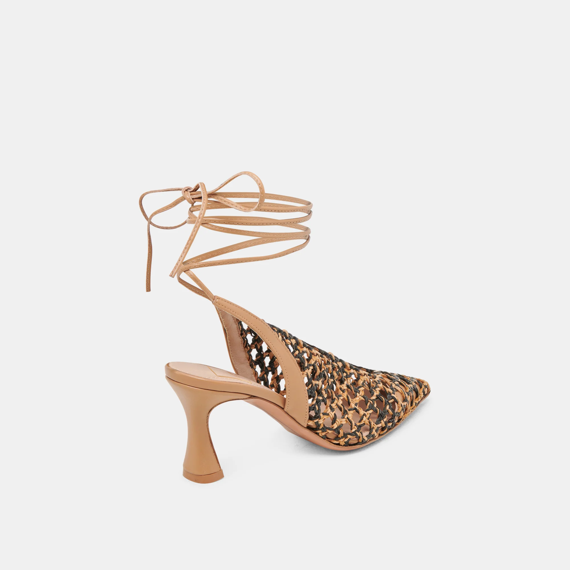 GESICA HEELS BLACK NATURAL WOVEN - Image 5