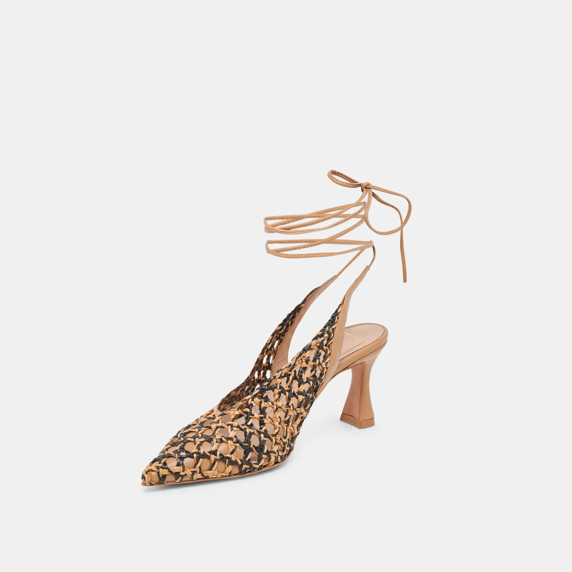 GESICA HEELS BLACK NATURAL WOVEN - Image 8