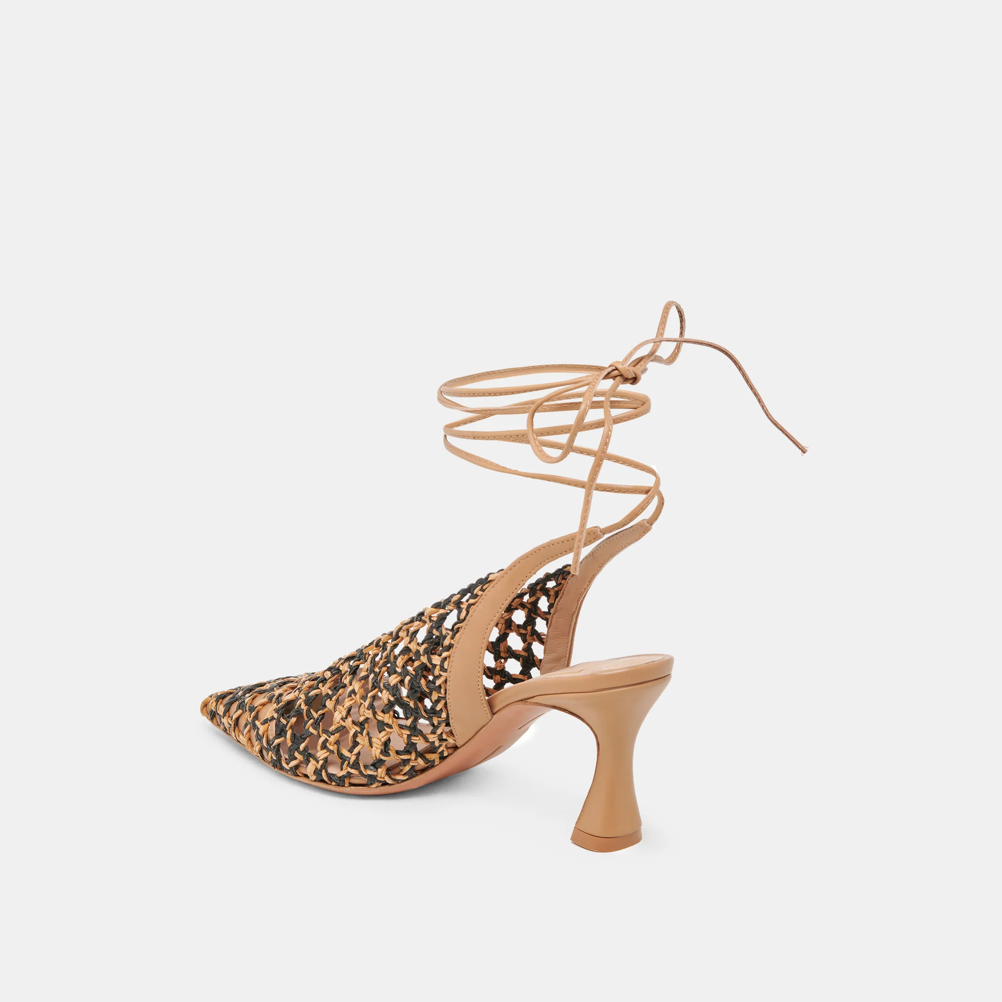 GESICA HEELS BLACK NATURAL WOVEN - Image 9