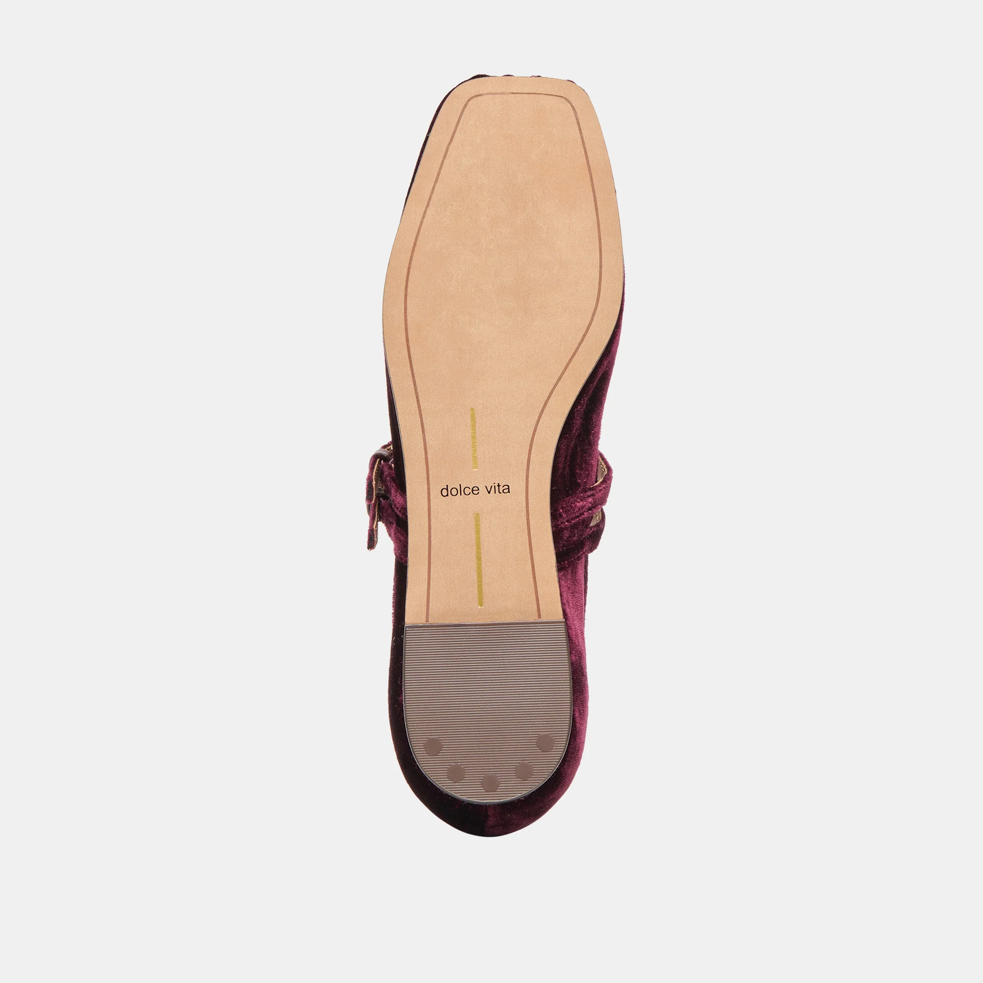 GIBSEN BALLET FLATS BURGUNDY VELVET - Image 11