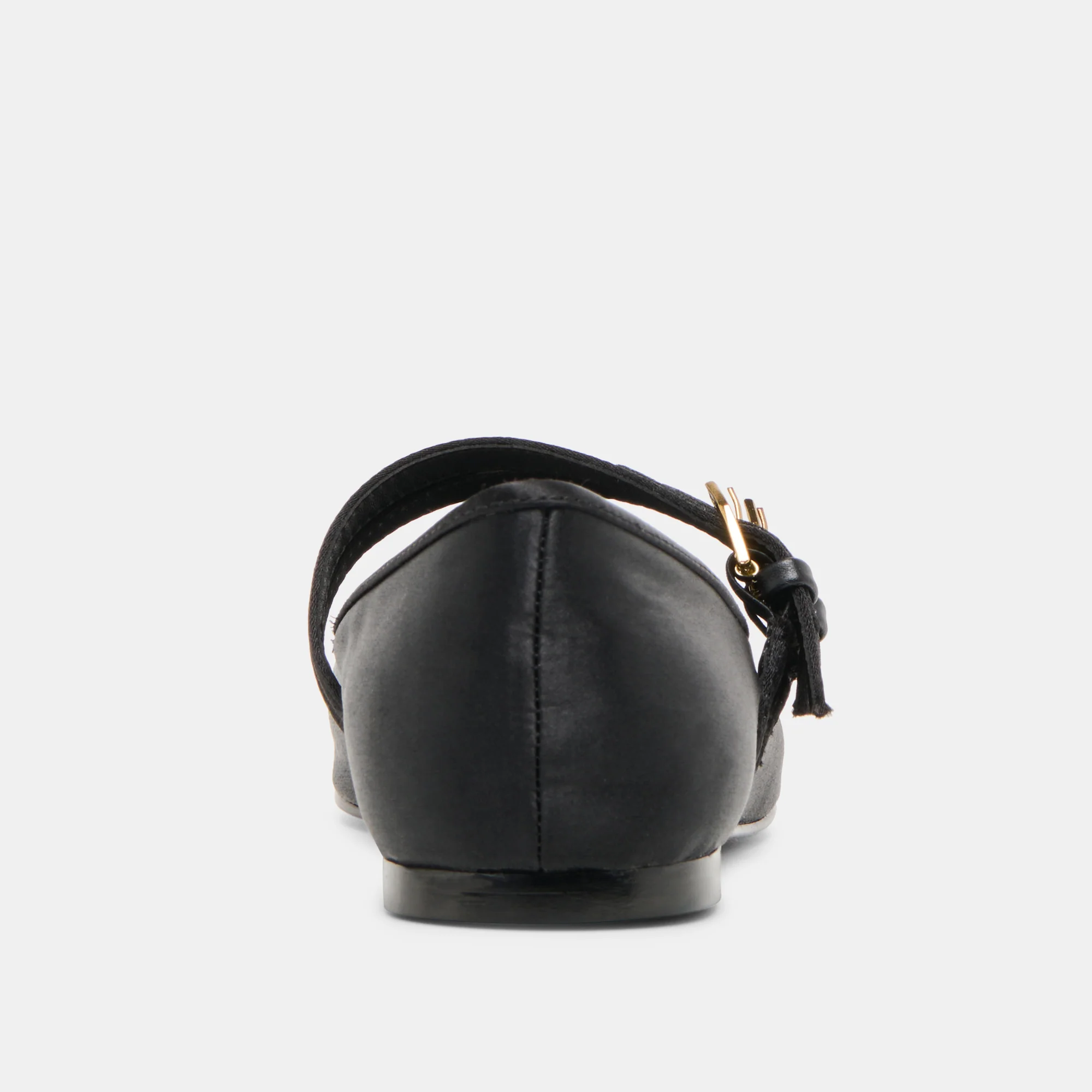 GIBSEN BALLET FLATS ONYX SATIN - Image 7