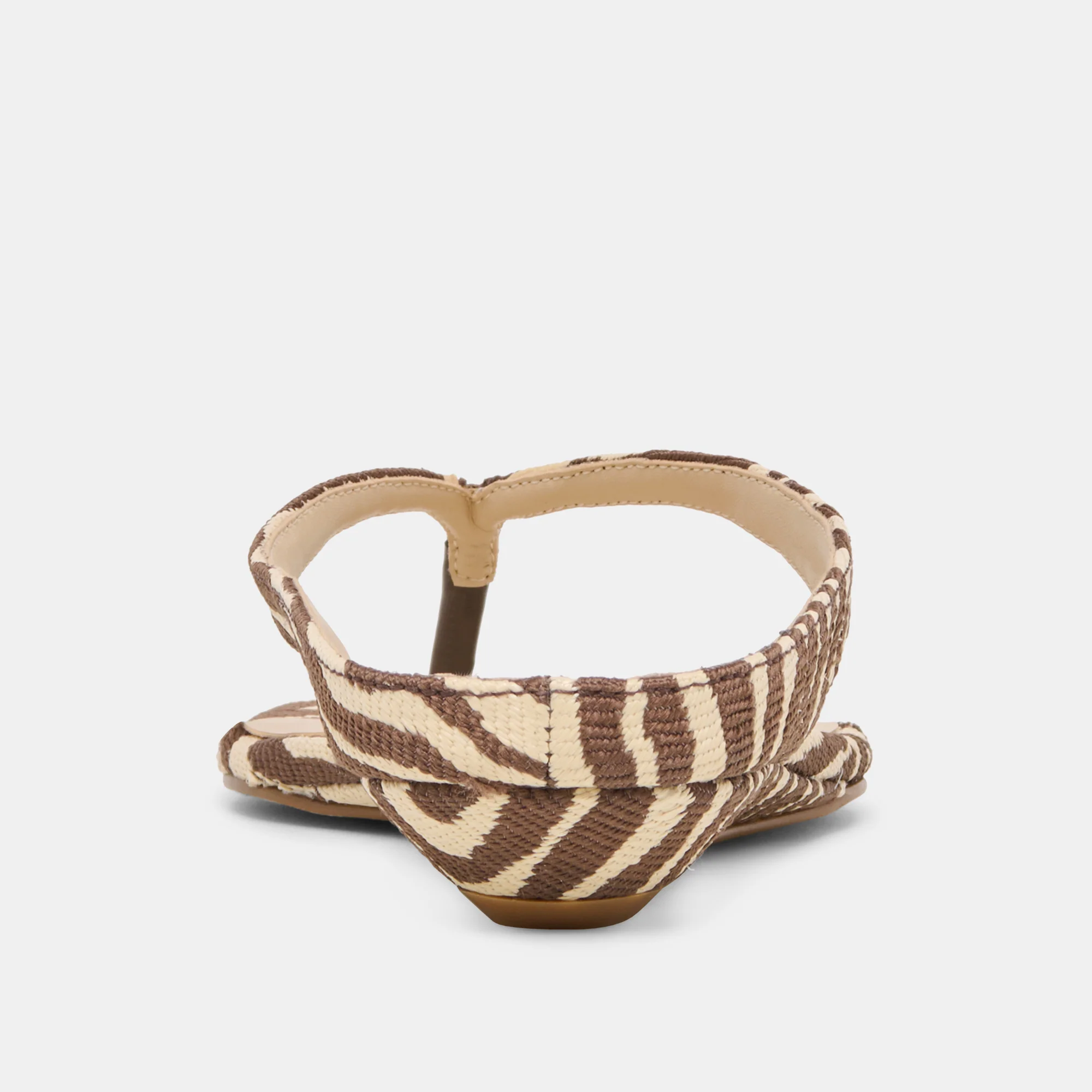 GIZEL SANDALS BEIGE ZEBRA RAFFIA - Image 8