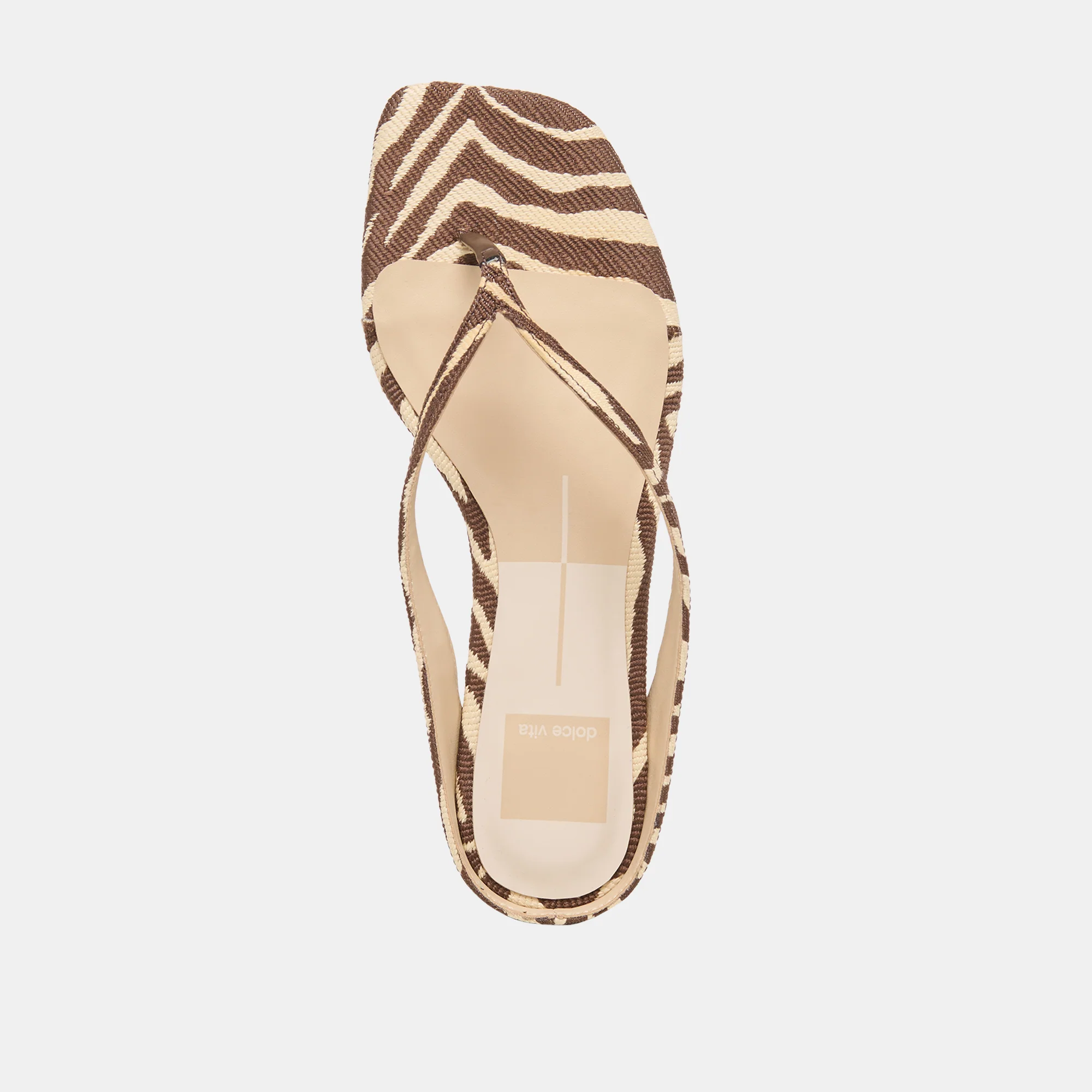 GIZEL SANDALS BEIGE ZEBRA RAFFIA - Image 9