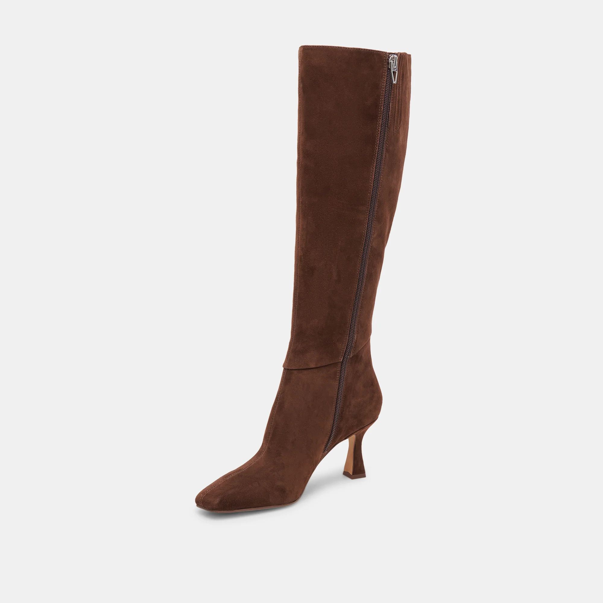 GYRA EXTRA WIDE CALF BOOTS DK BROWN SUEDE - Image 12