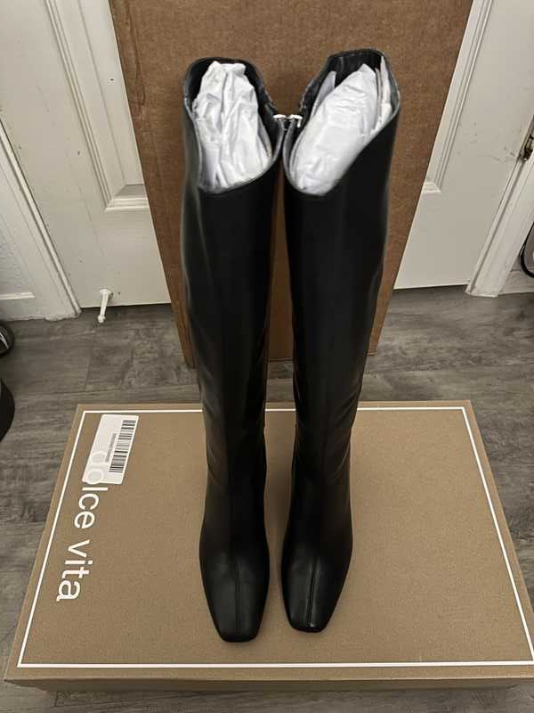 GYRA WIDE CALF BOOTS BLACK LEATHER - re:vita - Image 20