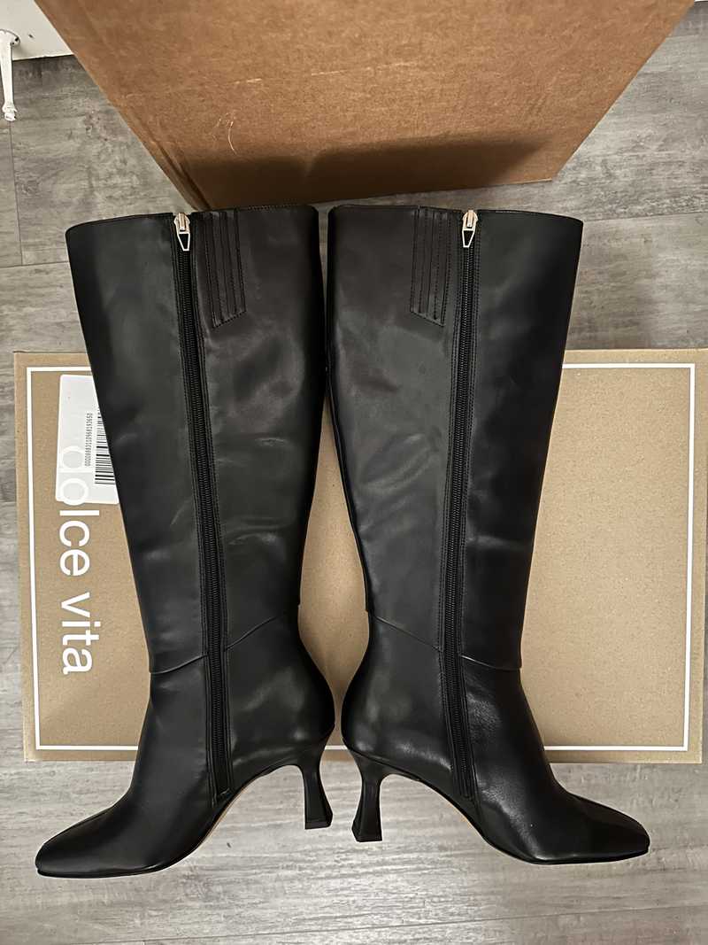 GYRA WIDE CALF BOOTS BLACK LEATHER - re:vita - Image 23