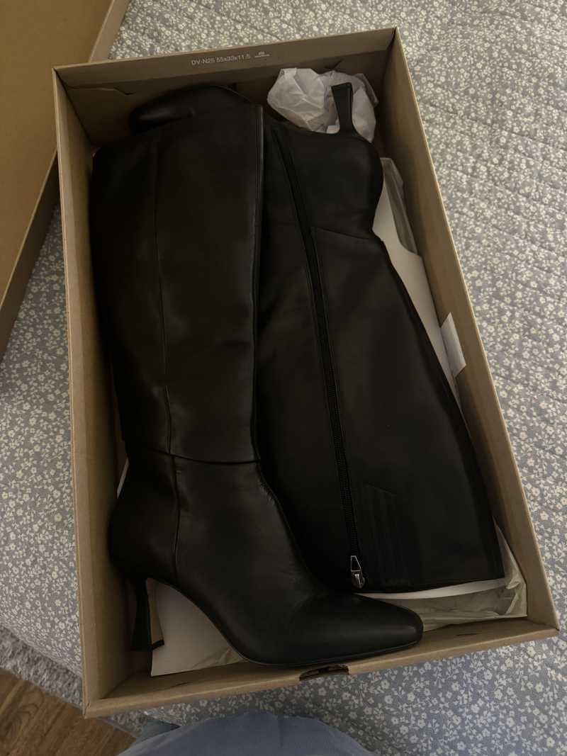 GYRA WIDE CALF BOOTS BLACK LEATHER - re:vita - Image 24