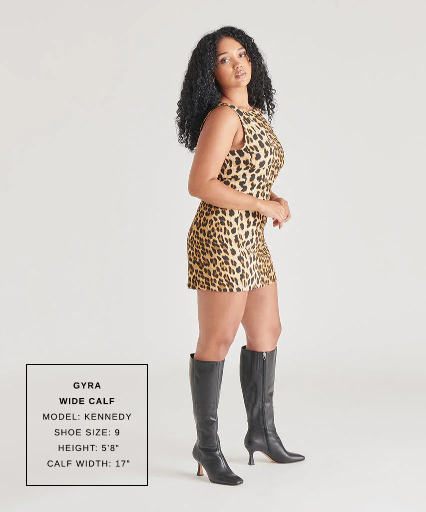 GYRA WIDE CALF BOOTS BLACK LEATHER - re:vita - Image 4