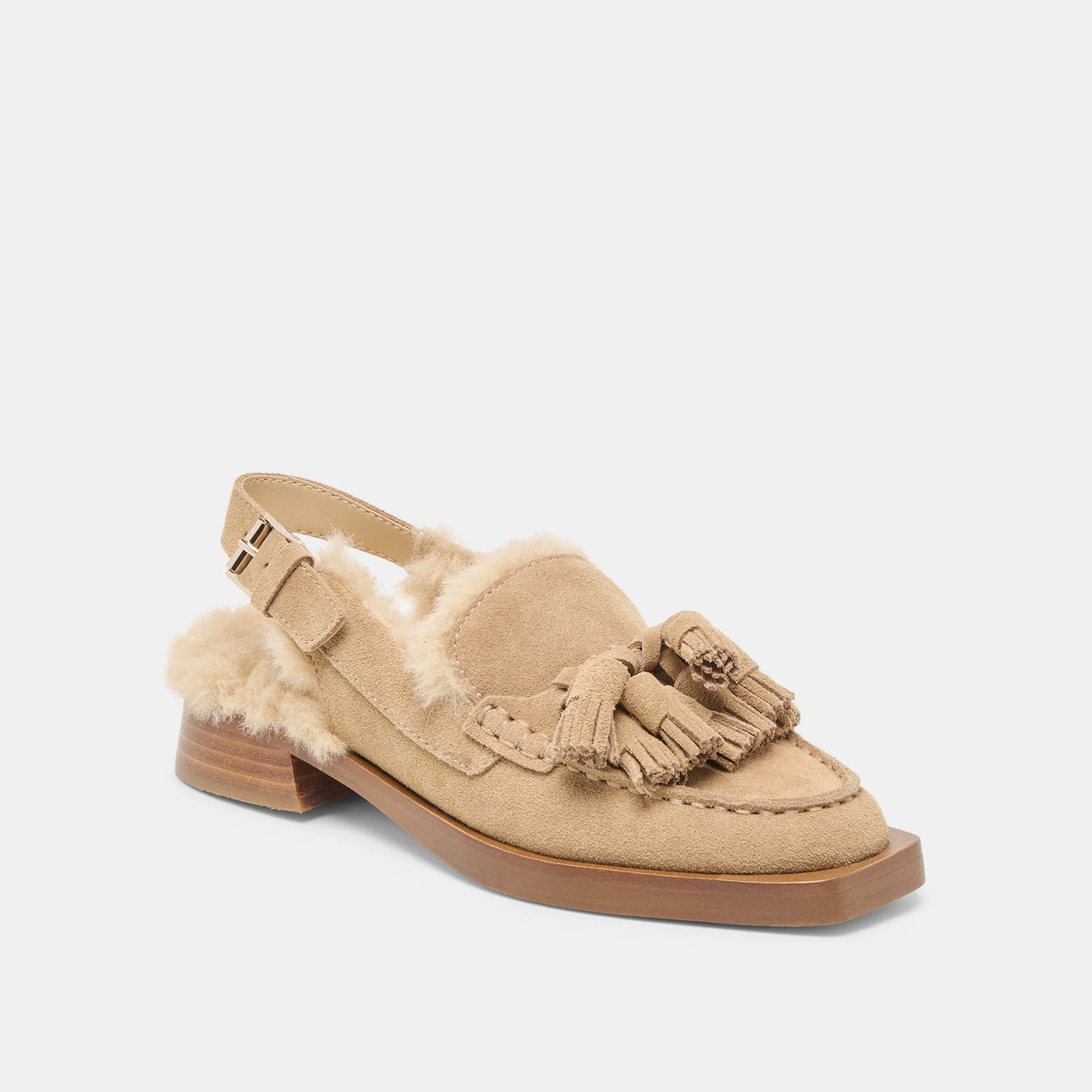 HAMLIT PLUSH LOAFERS DK TAUPE SUEDE - Image 2