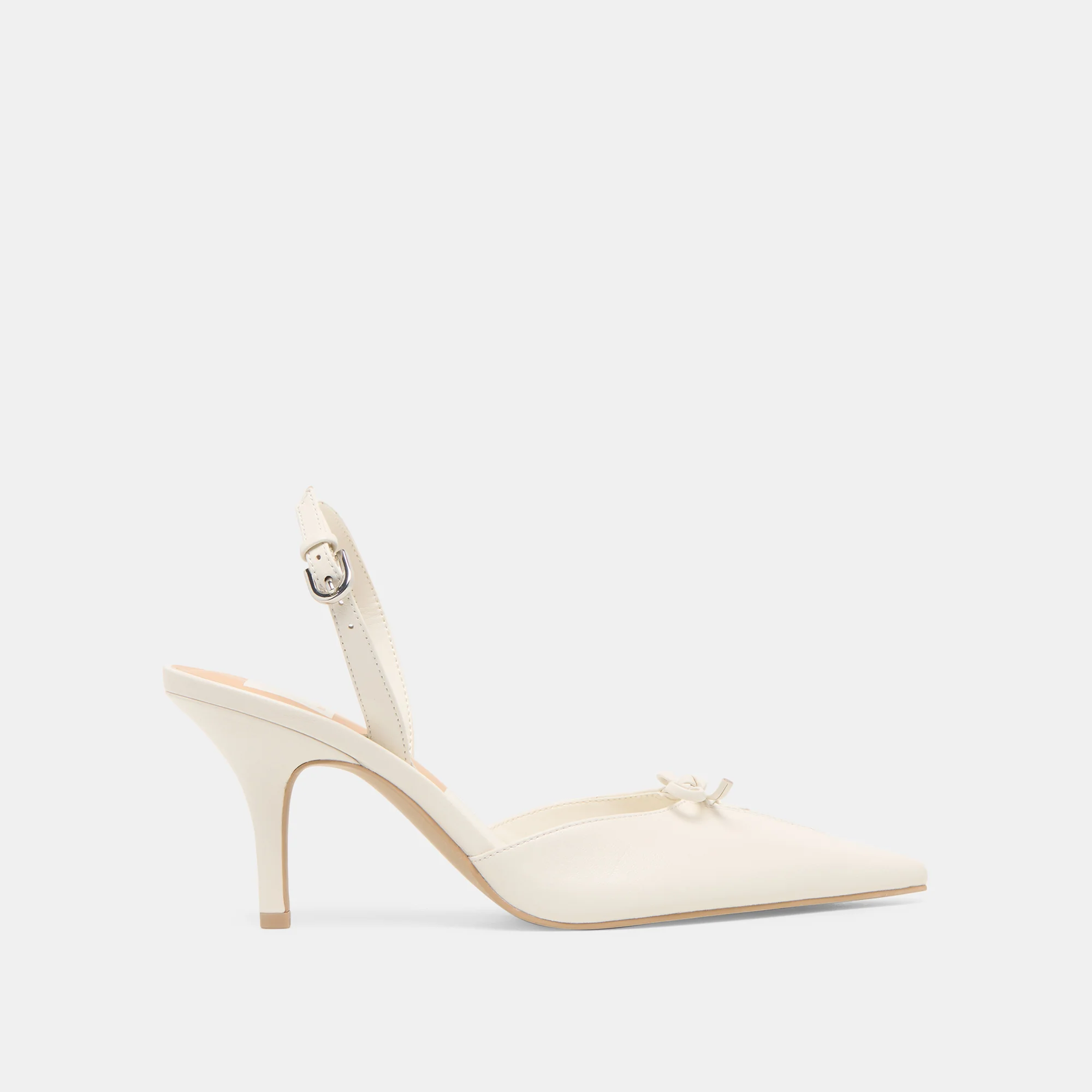 HAMYA HEELS WHITE LEATHER