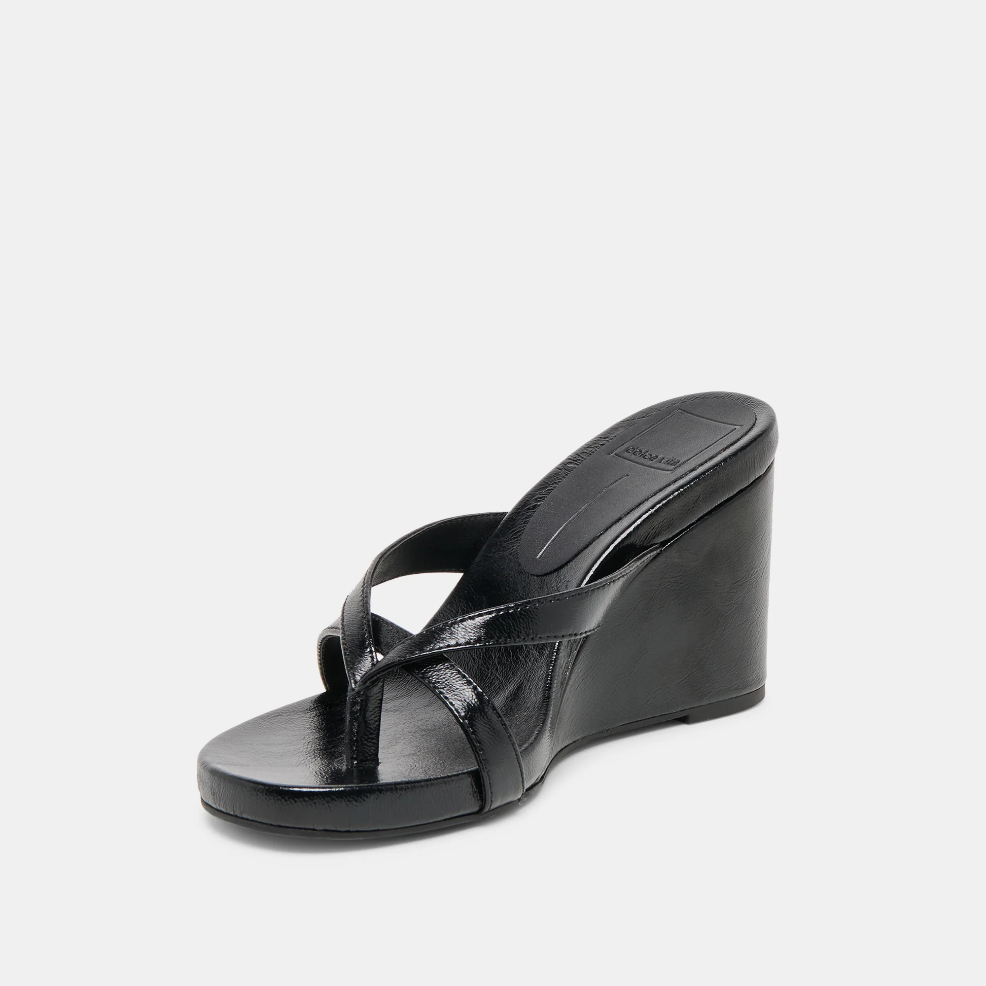 HELAN WEDGES BLACK LEATHER - Image 6