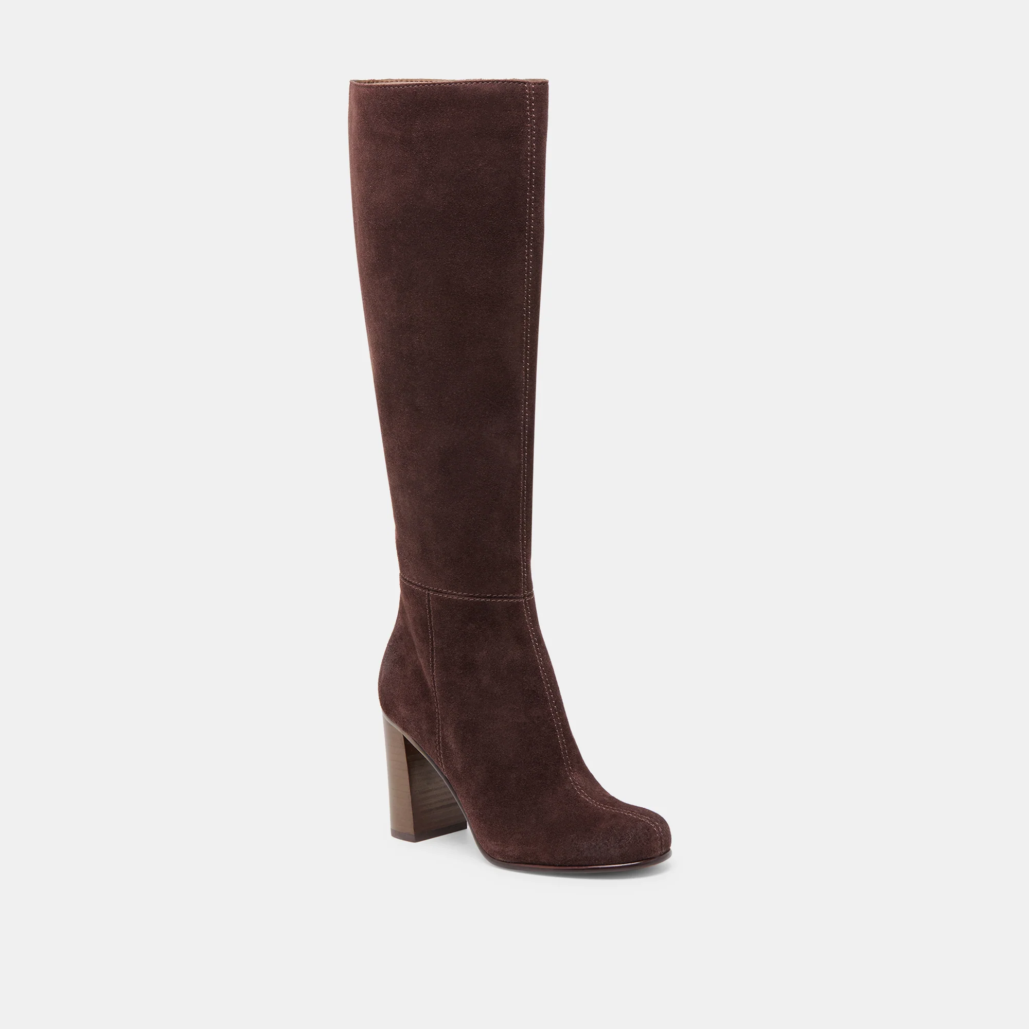 HUDSIN WIDE CALF BOOTS MAHOGANY SUEDE - Image 3