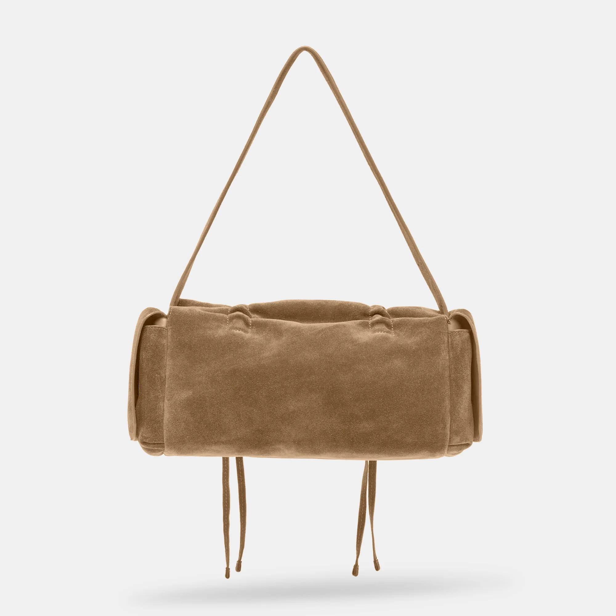 HUDSON SHOULDER BAG OLIVE SUEDE - Image 3
