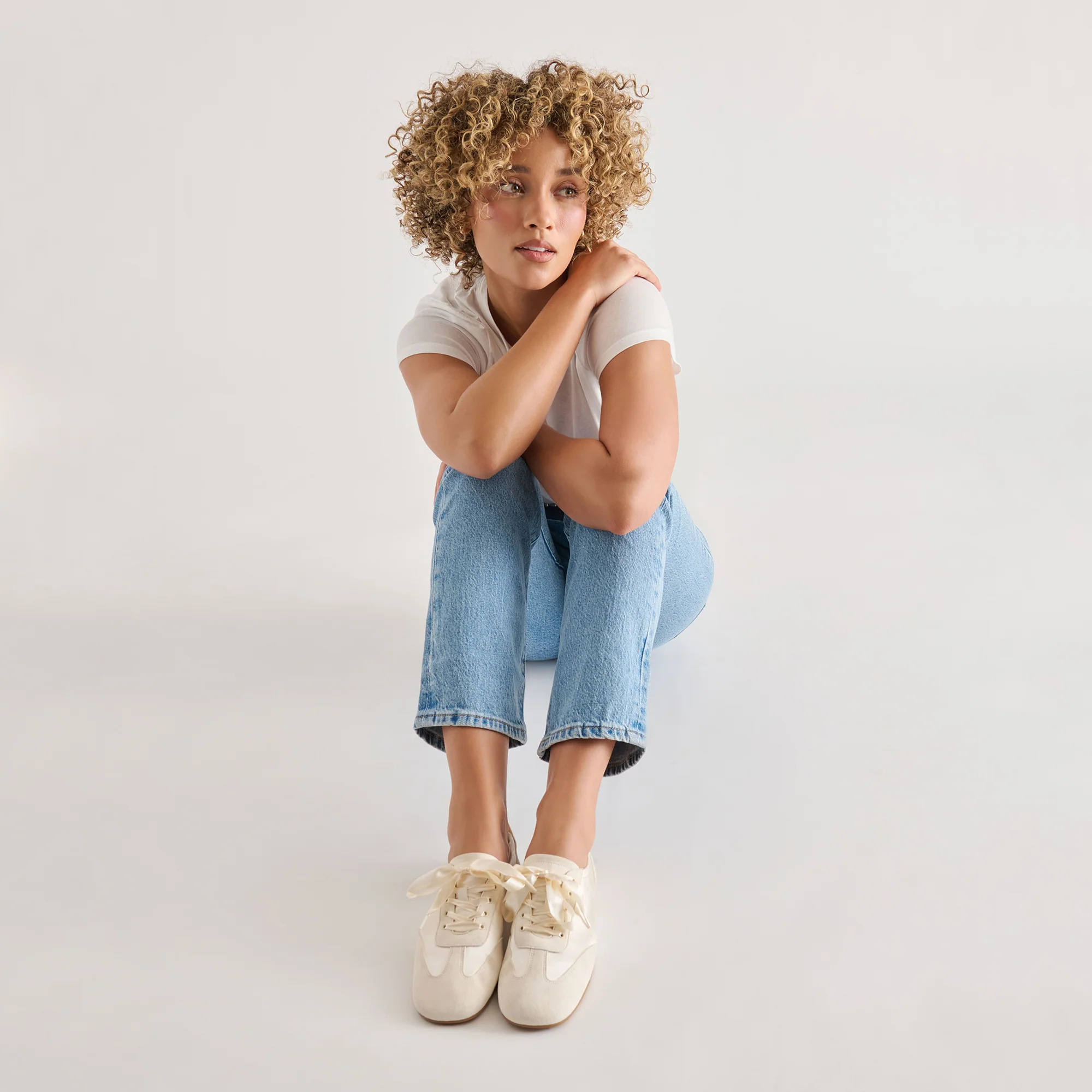 ITZY SNEAKERS VANILLA SATIN - Image 2