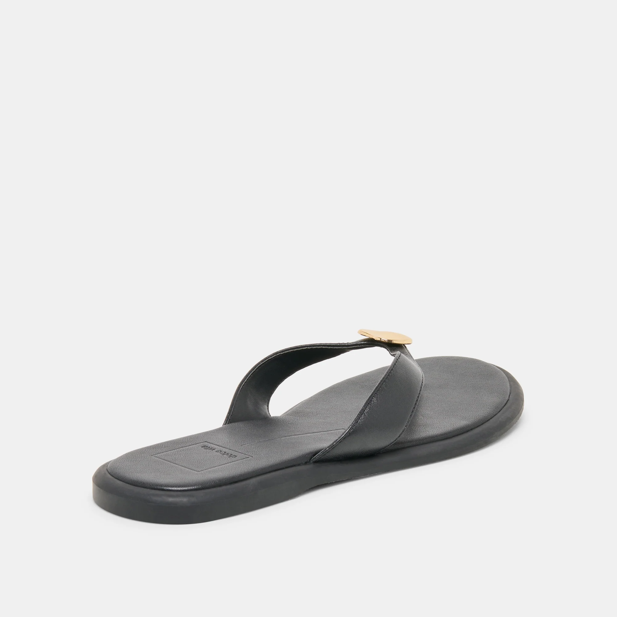 JAINA SANDALS BLACK LEATHER - Image 5