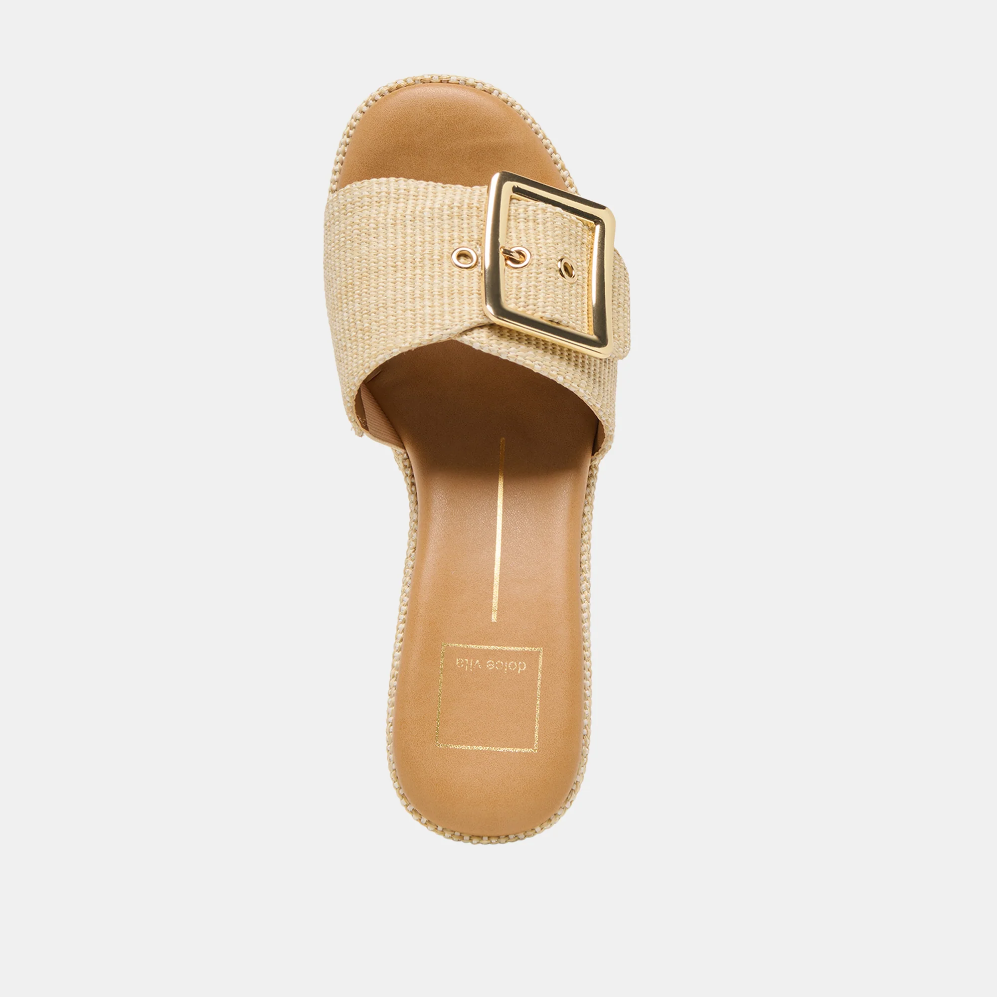 JILIAN WIDE WEDGES LT NATURAL RAFFIA - Image 6