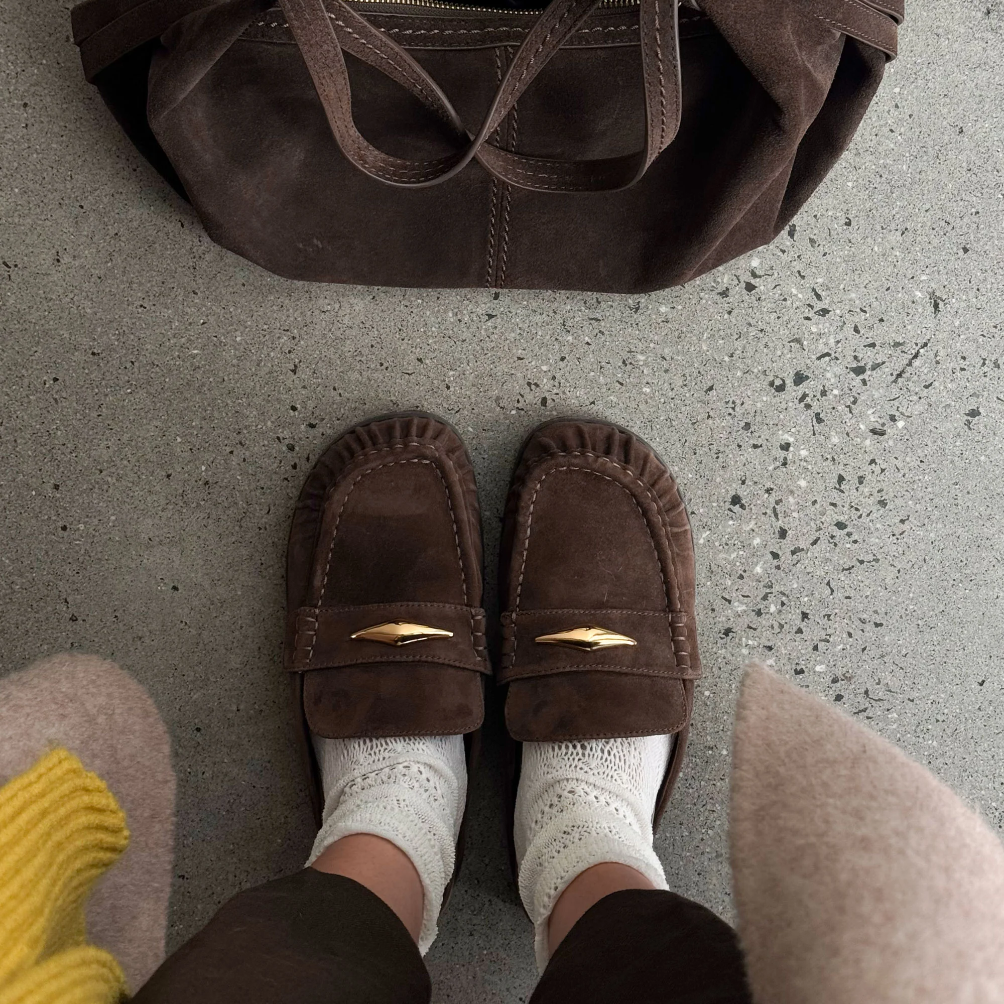 JODERO FLATS DK BROWN SUEDE - Image 2