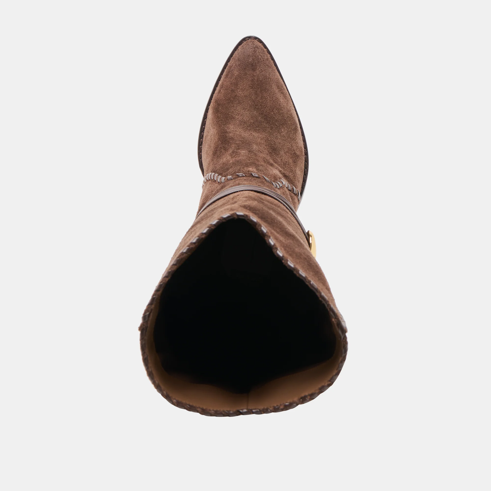 JODY WIDE CALF BOOTS DK BROWN SUEDE - Image 10