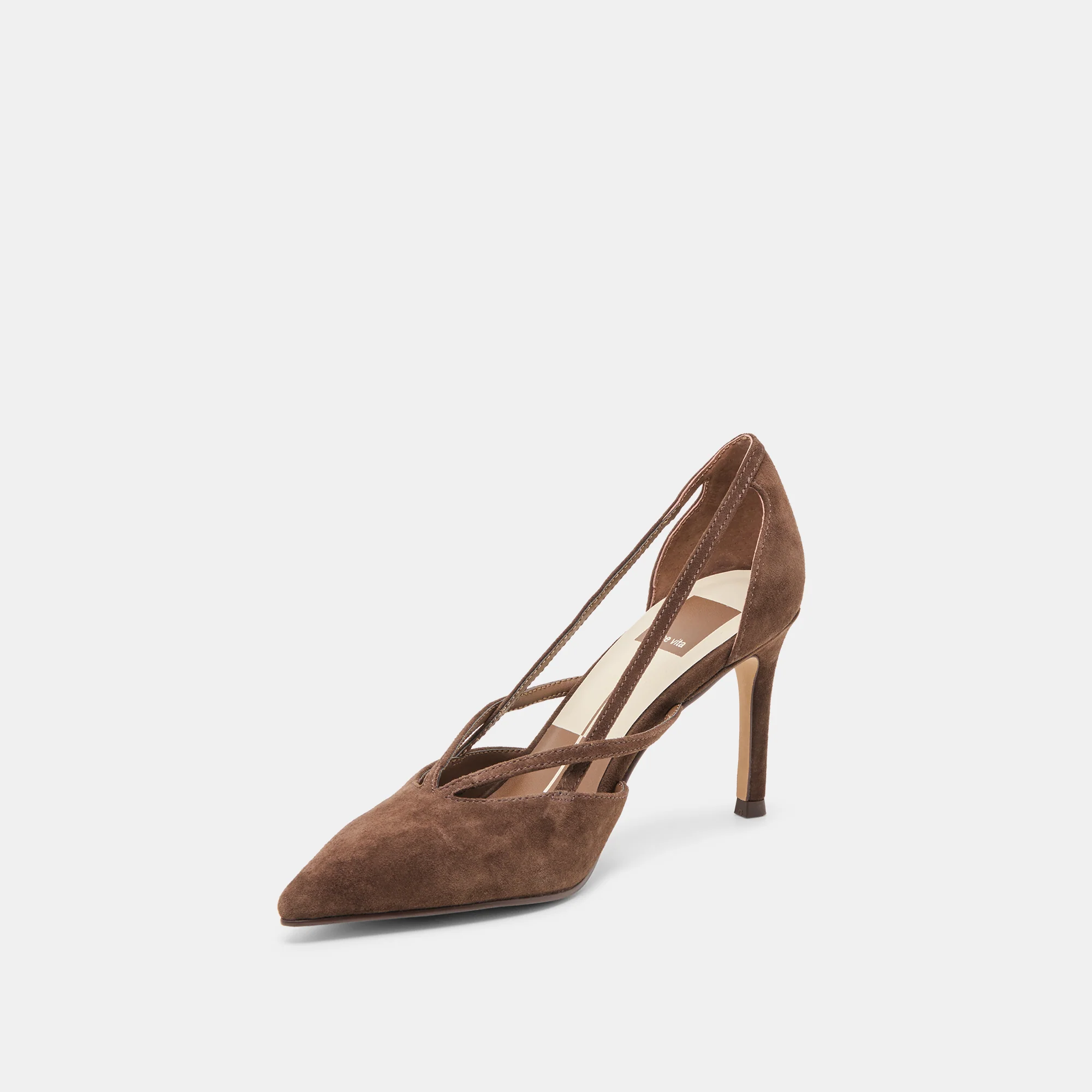 KAINE HEELS DK BROWN SUEDE - Image 4