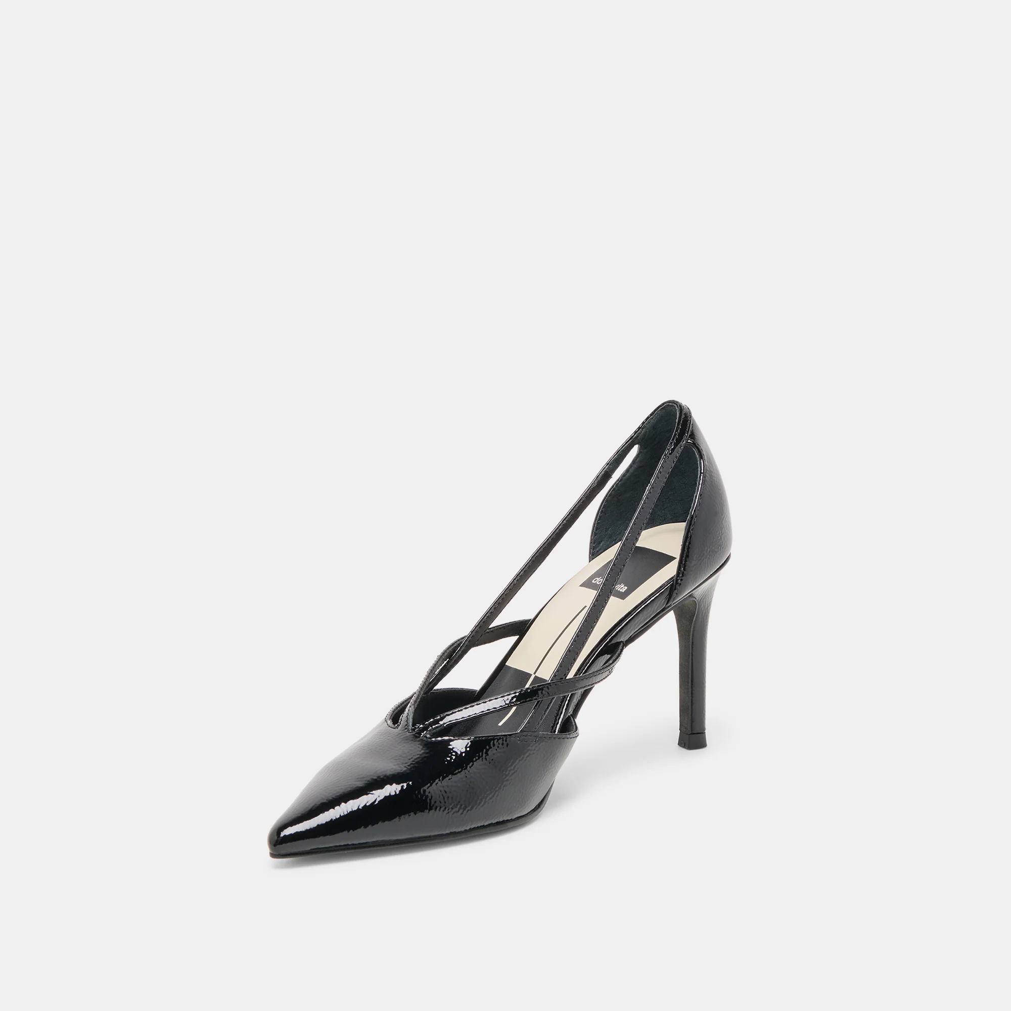KAINE HEELS MIDNIGHT CRINKLE PATENT LEATHER - Image 4