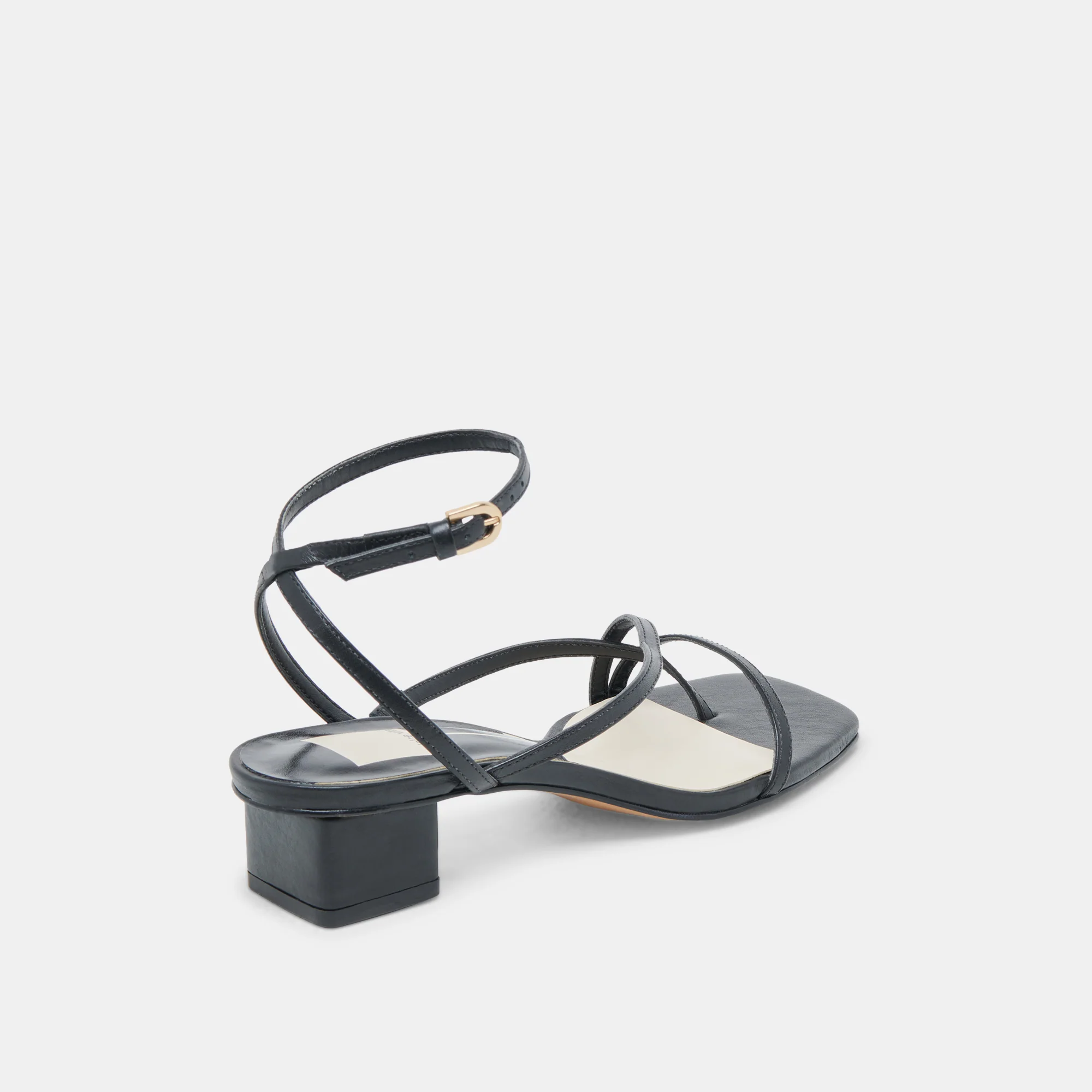 KARLOS WIDE SANDALS BLACK LEATHER - Image 3