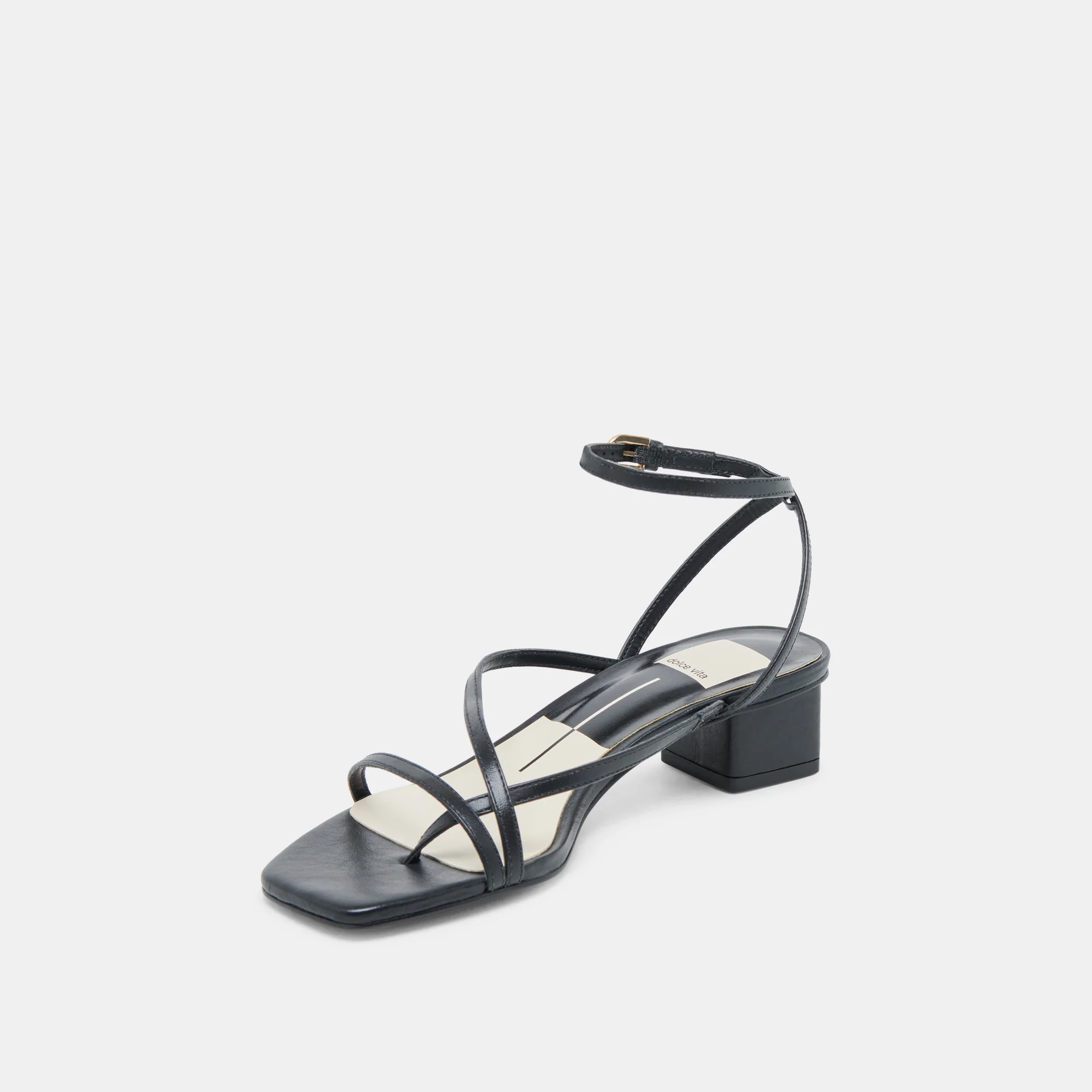 KARLOS WIDE SANDALS BLACK LEATHER - Image 4