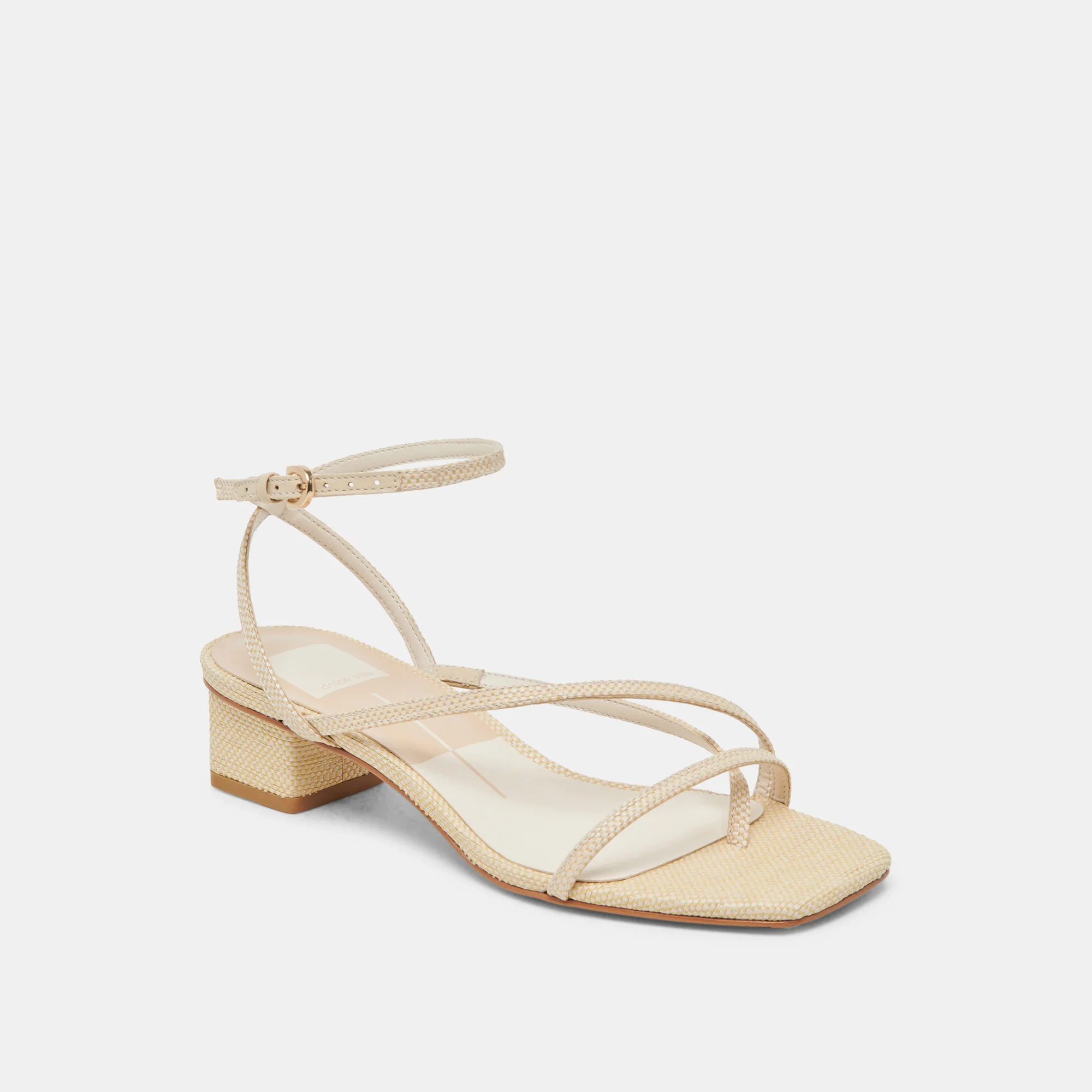 KARLOS WIDE SANDALS NATURAL WOVEN RAFFIA - Image 2