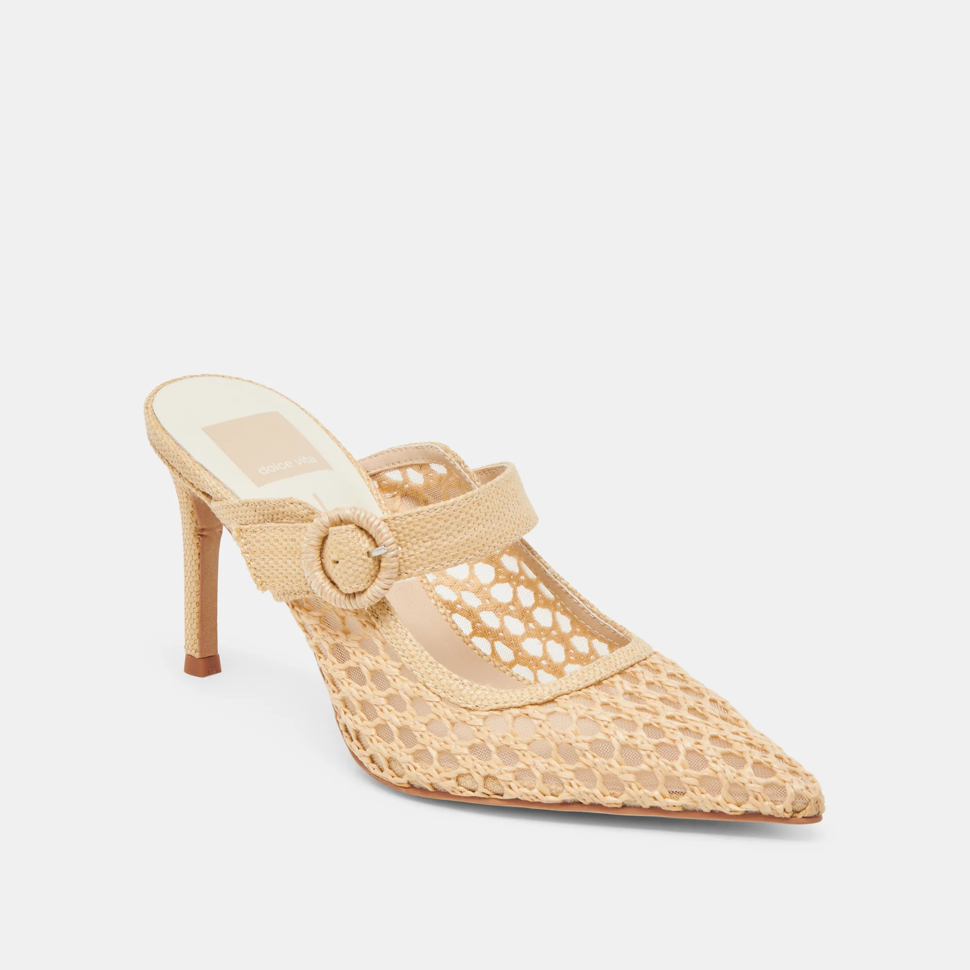 KEEKEE HEELS LT NATURAL WOVEN RAFFIA - Image 2