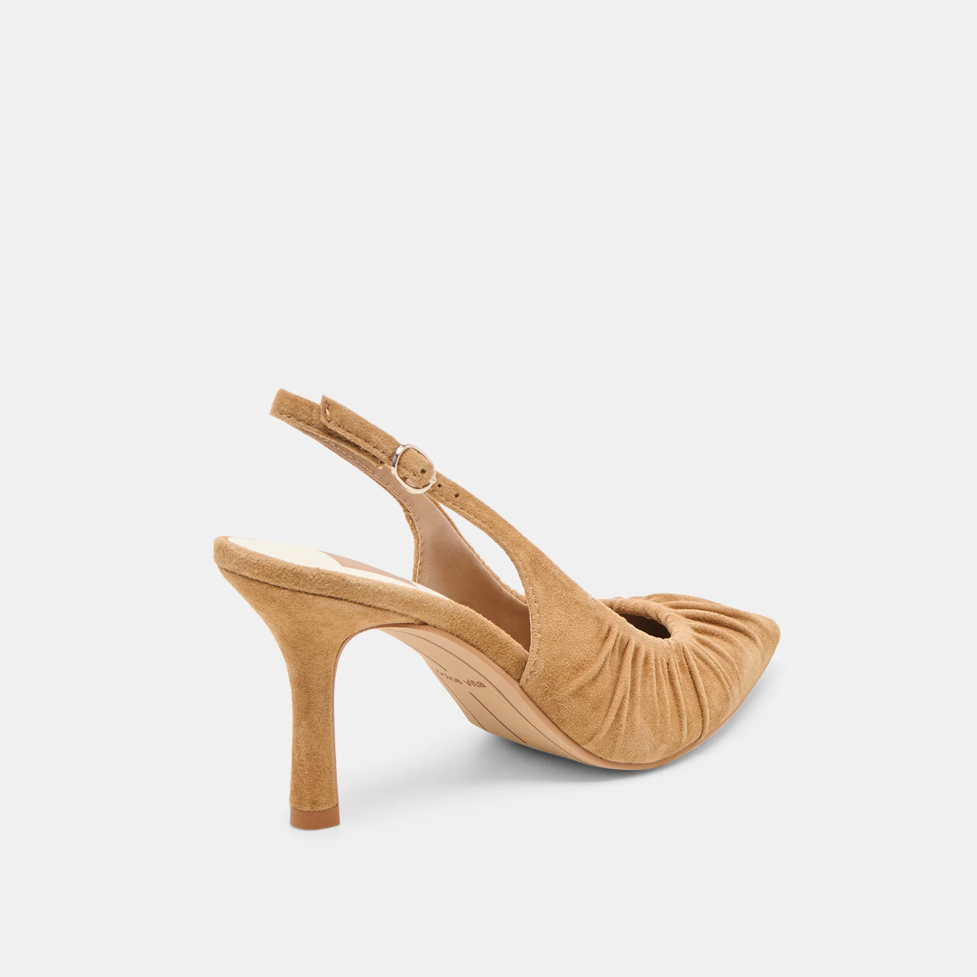 KEIRA HEELS LT BROWN SUEDE - Image 3