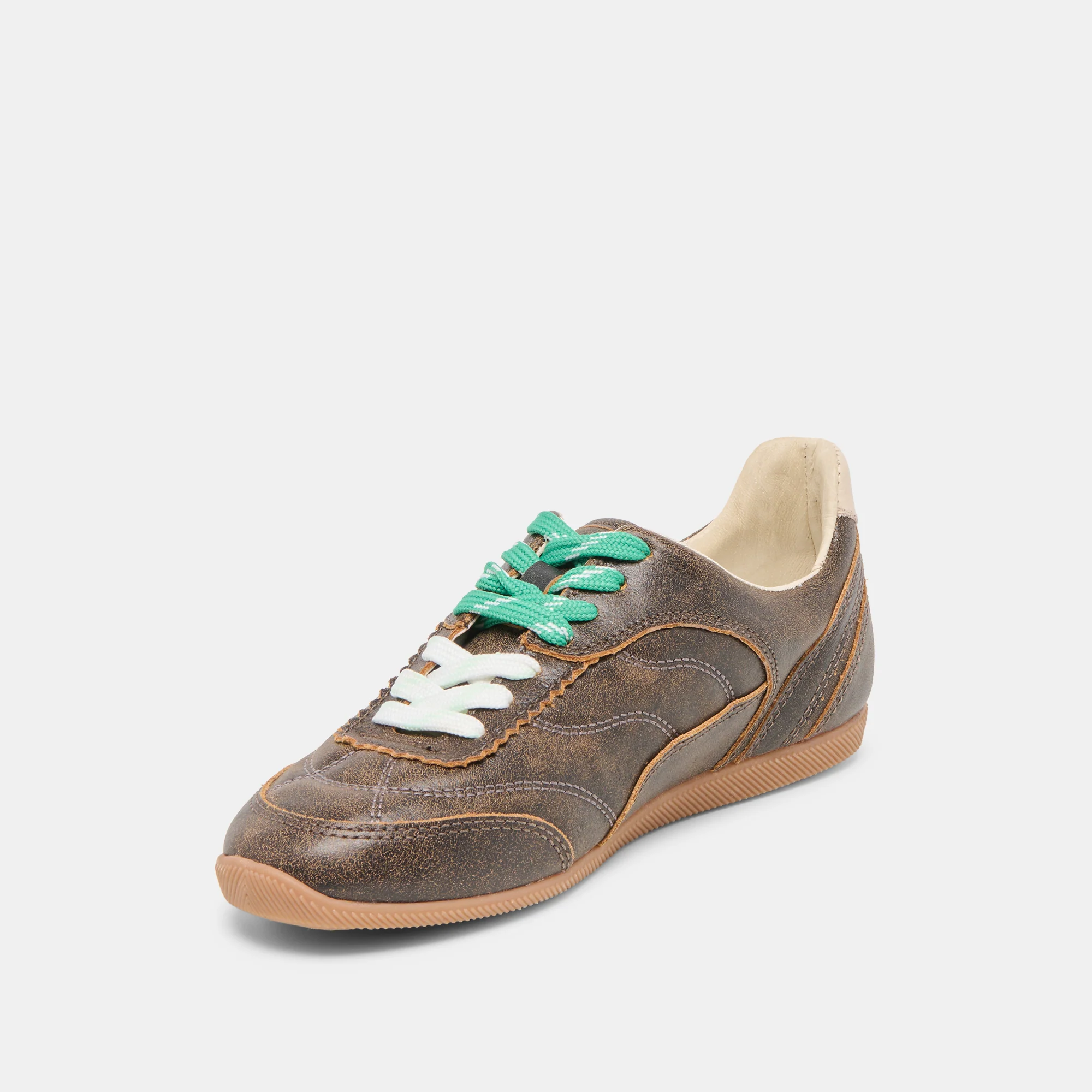 LAINI SNEAKERS BROWN DISTRESSED LEATHER - Image 9