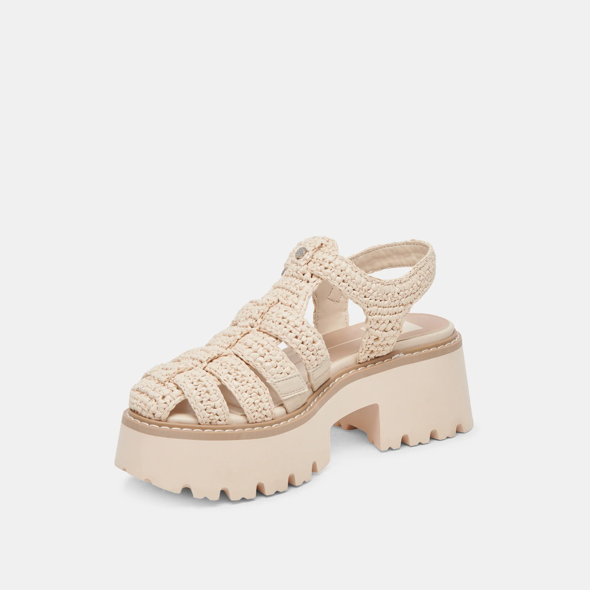 LASLY SANDALS OATMEAL KNIT - Image 7