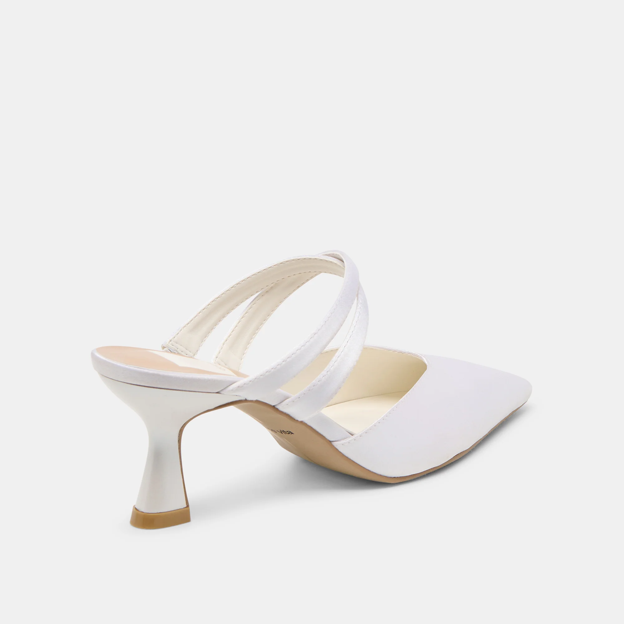 LINORE HEELS TRUE WHITE SATIN - Image 4