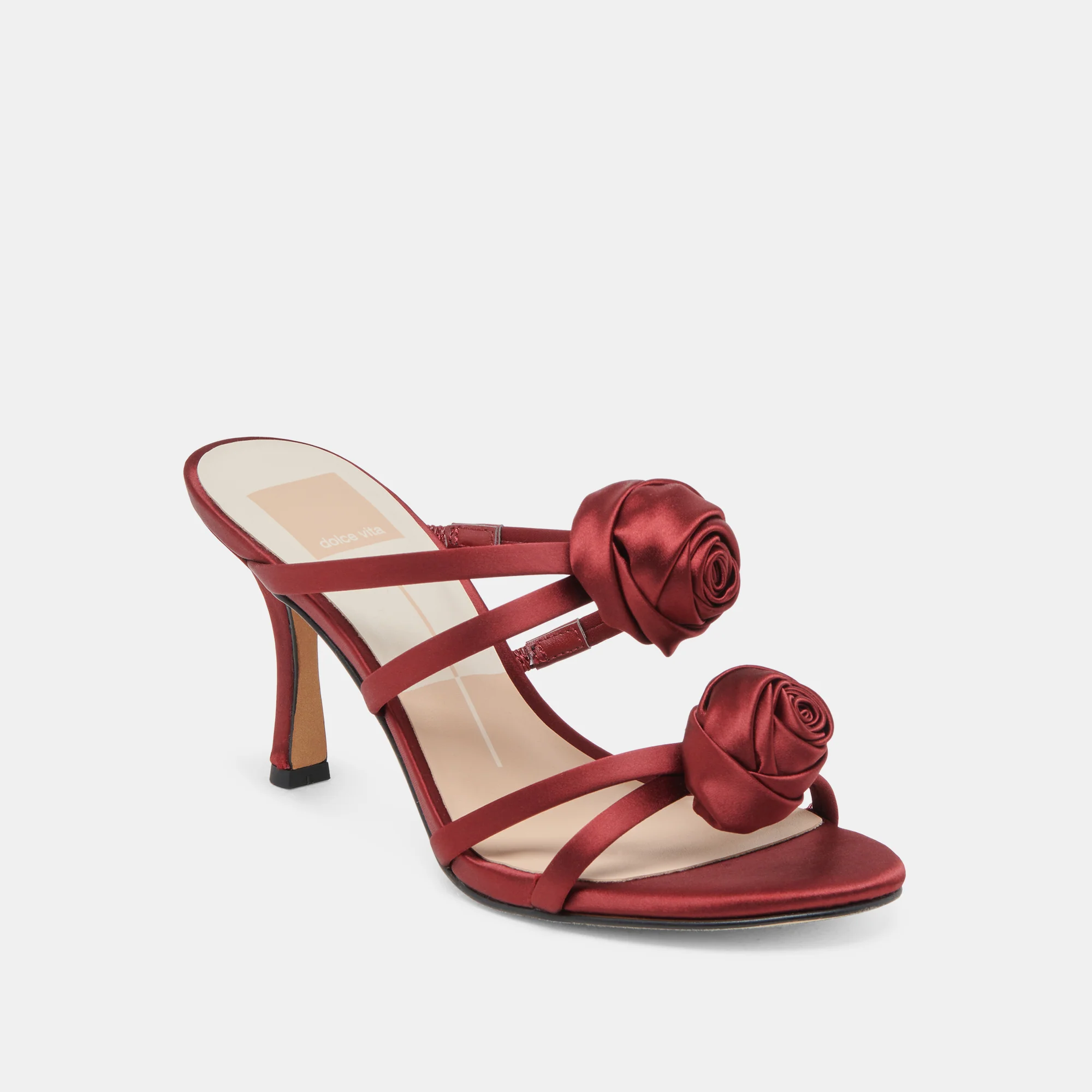 LINZY HEELS WINE SATIN - Image 2