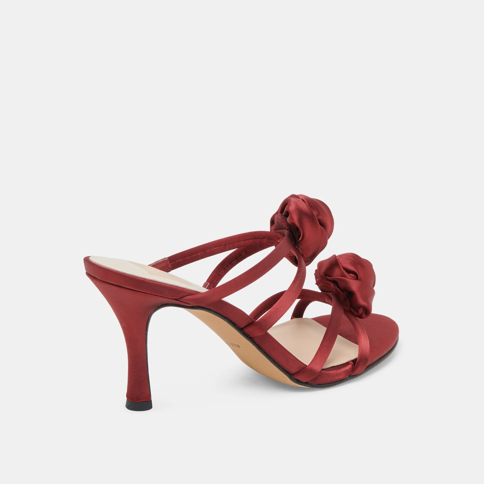 LINZY HEELS WINE SATIN - Image 3