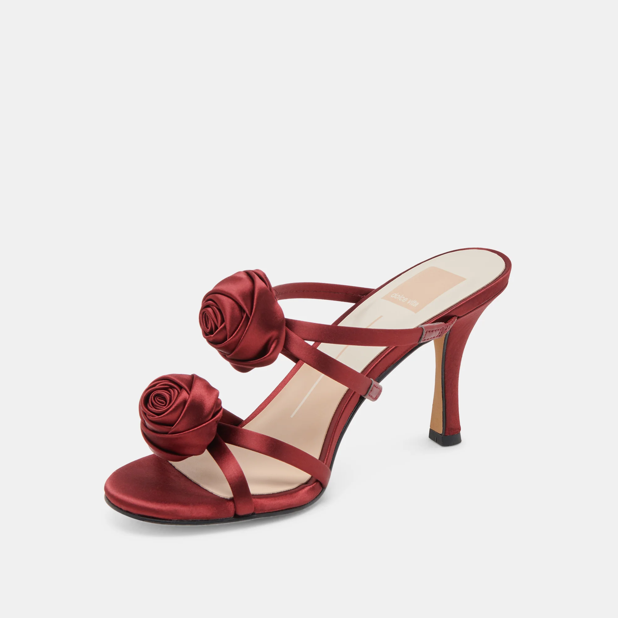LINZY HEELS WINE SATIN - Image 4