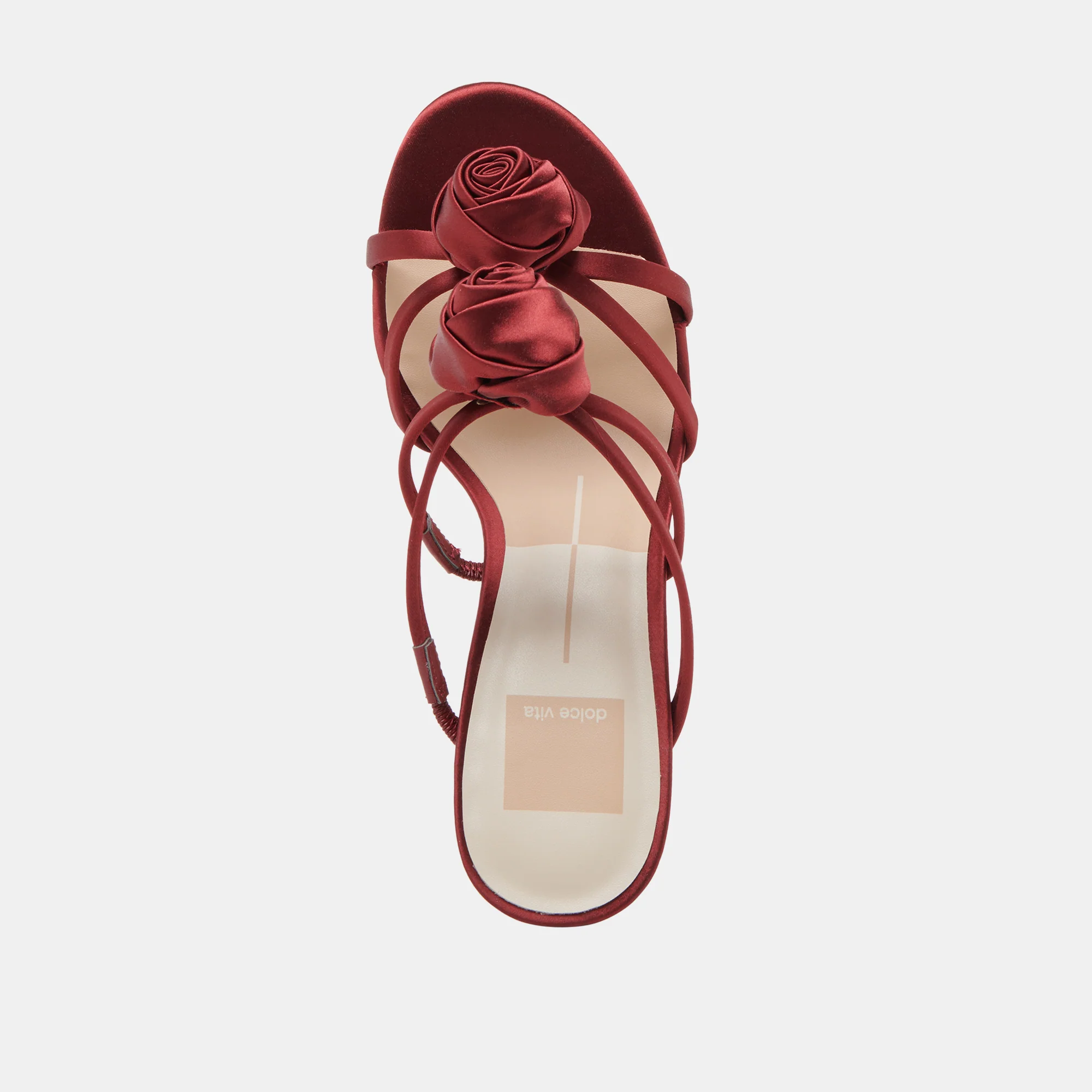 LINZY HEELS WINE SATIN - Image 8