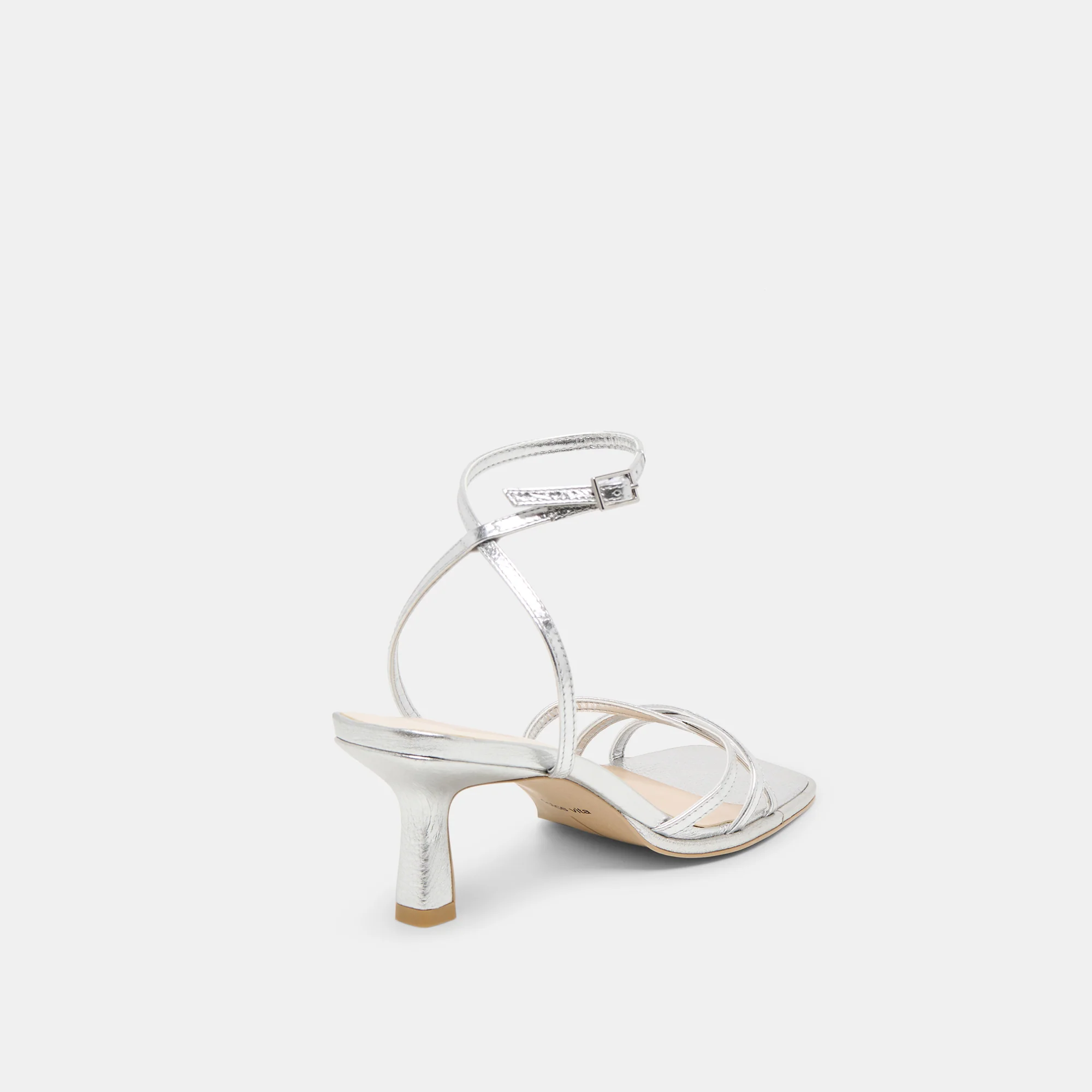 MANJI HEELS SILVER METALLIC LEATHER - Image 5