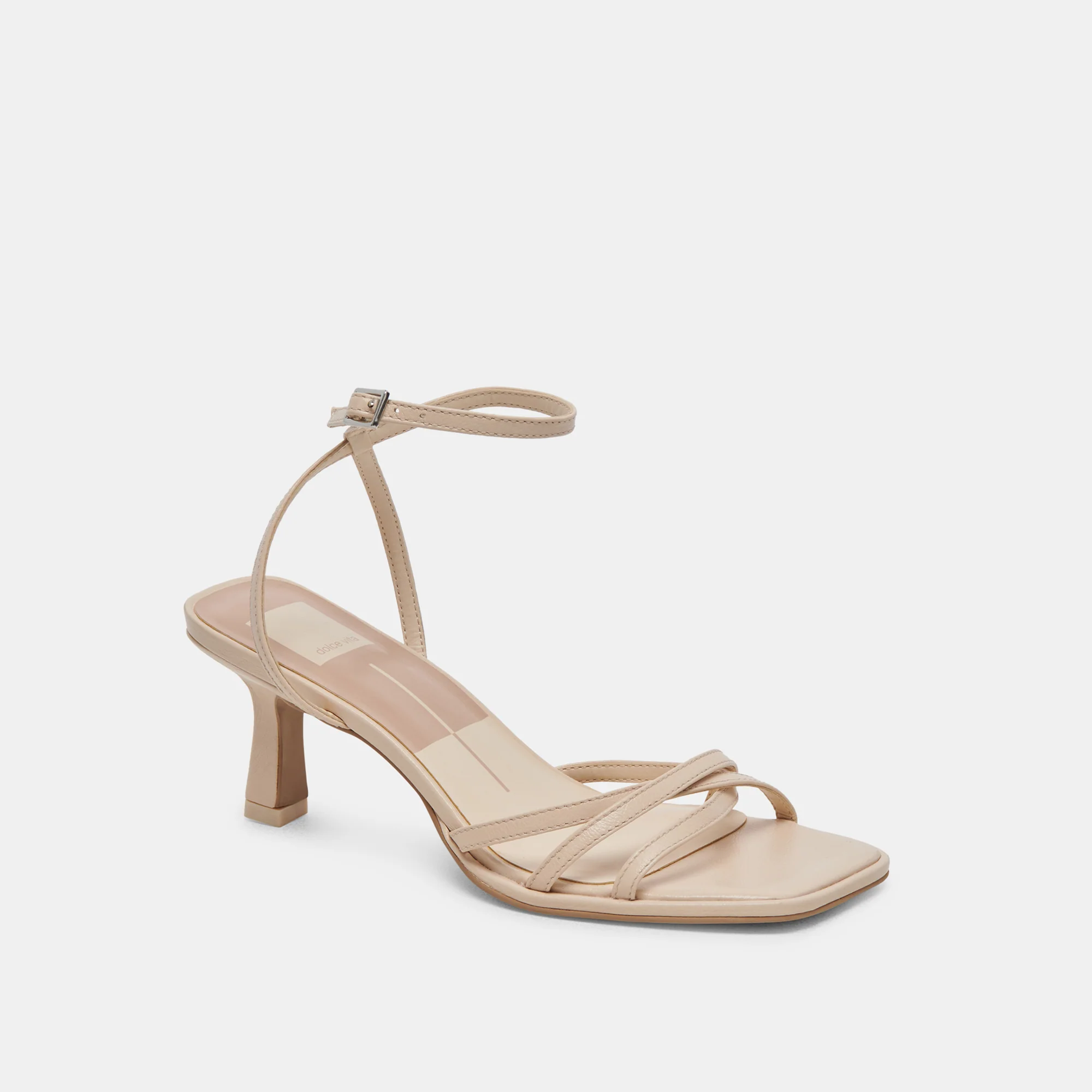 MANJI WIDE HEELS BONE PATENT LEATHER - Image 2