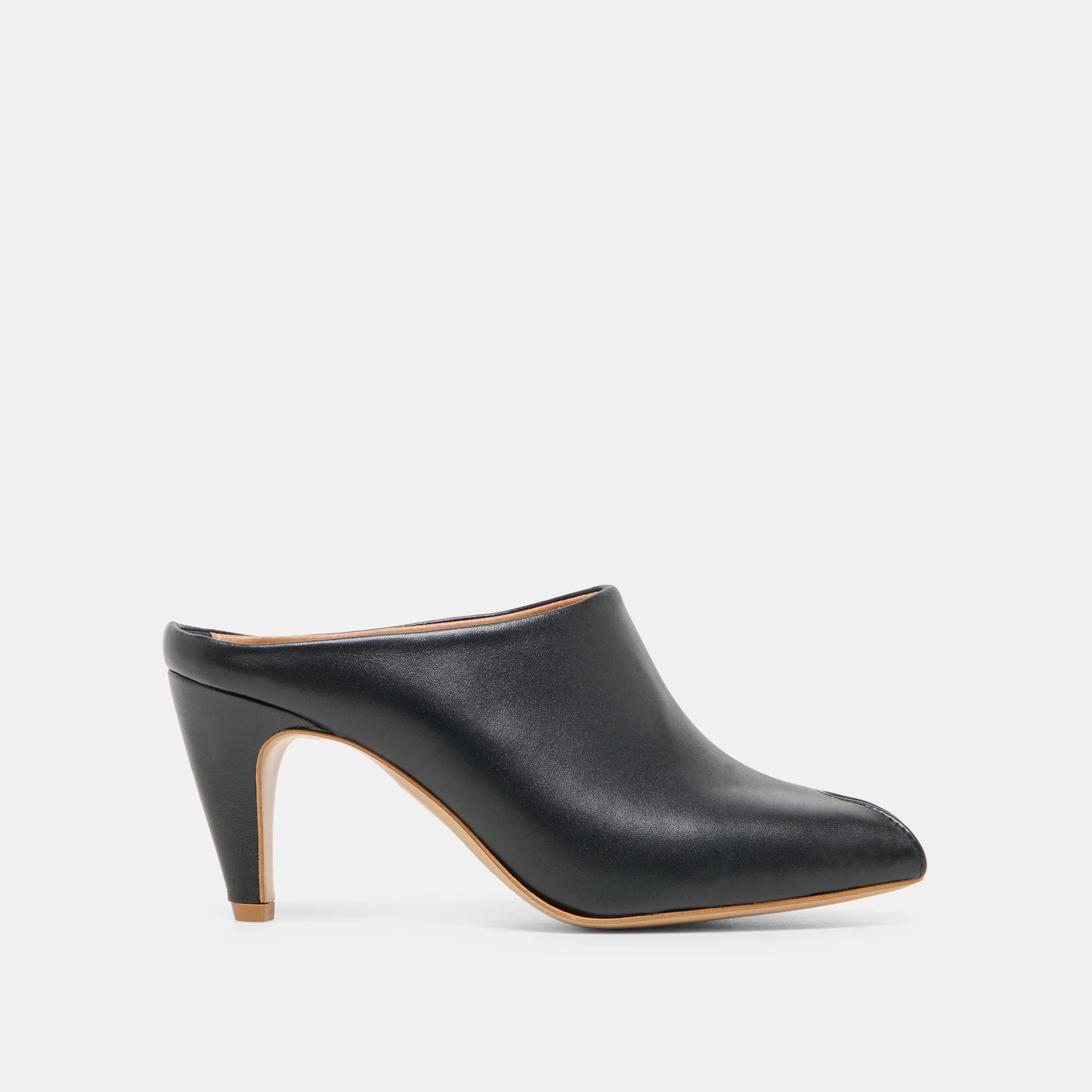 MERY HEELS BLACK LEATHER