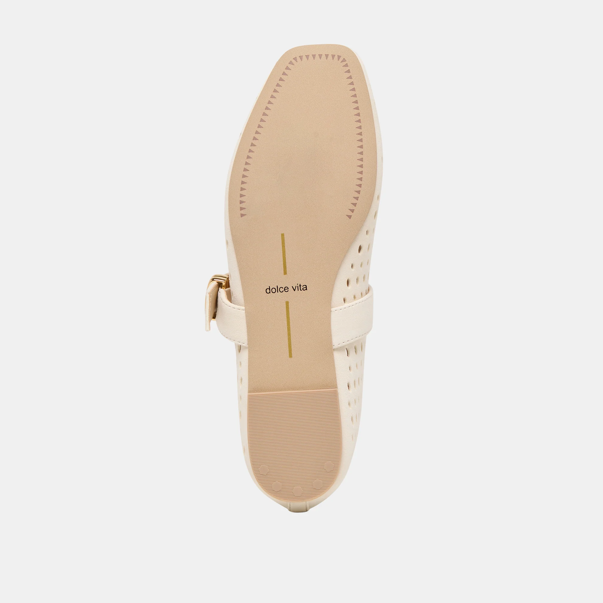 MIKEL BALLET FLATS CREME PERFORATED SUEDE - Image 11