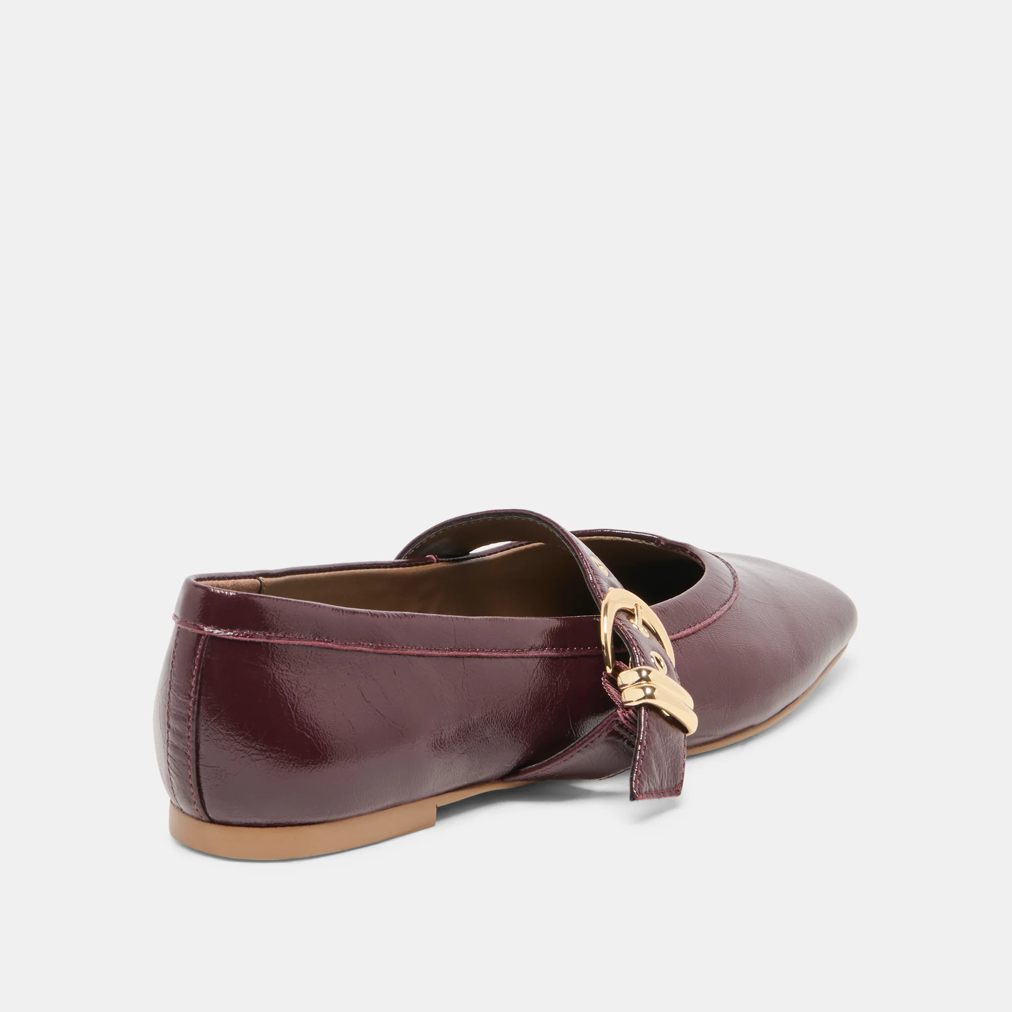 MIKEL BALLET FLATS PLUM LEATHER - Image 3