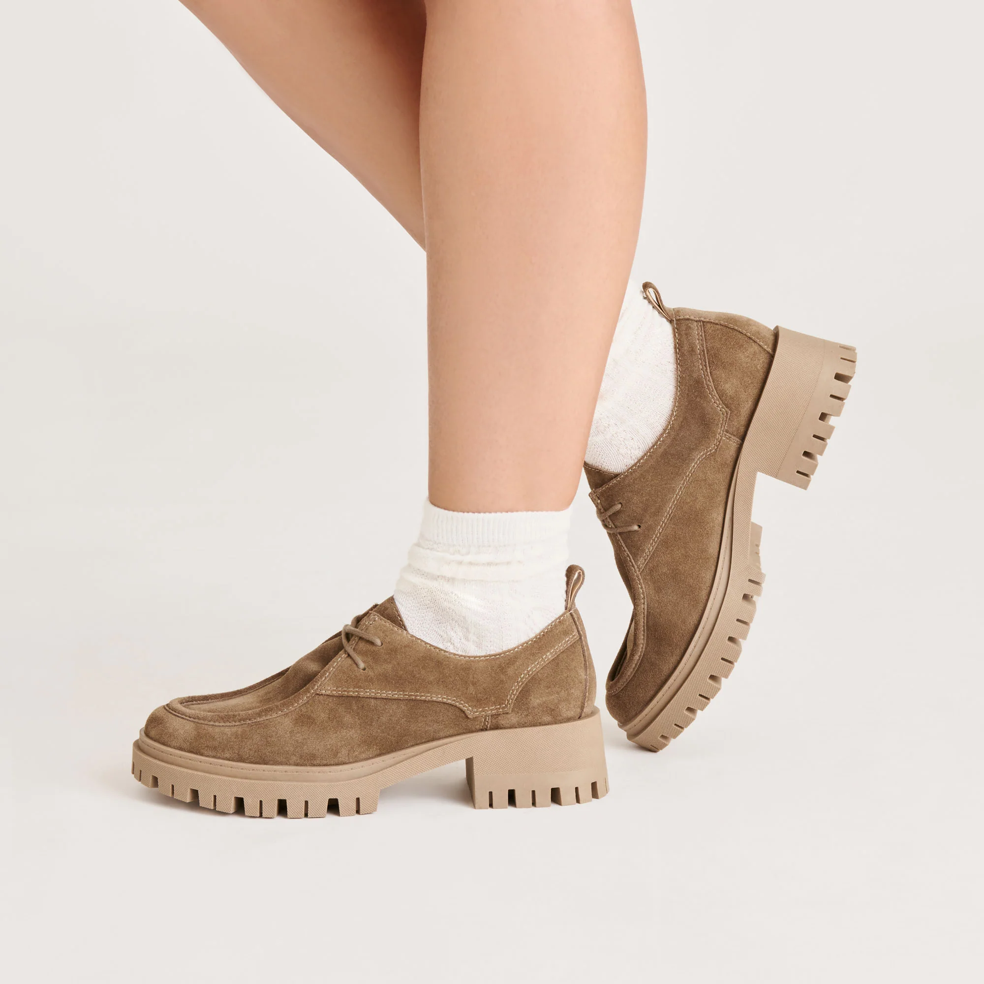 MILZA LOAFERS OLIVE SUEDE - Image 4