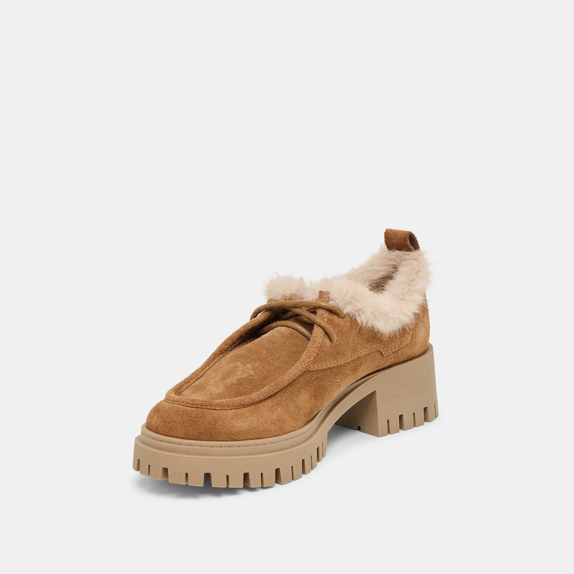 MILZA PLUSH LOAFERS LT BROWN SUEDE - Image 6