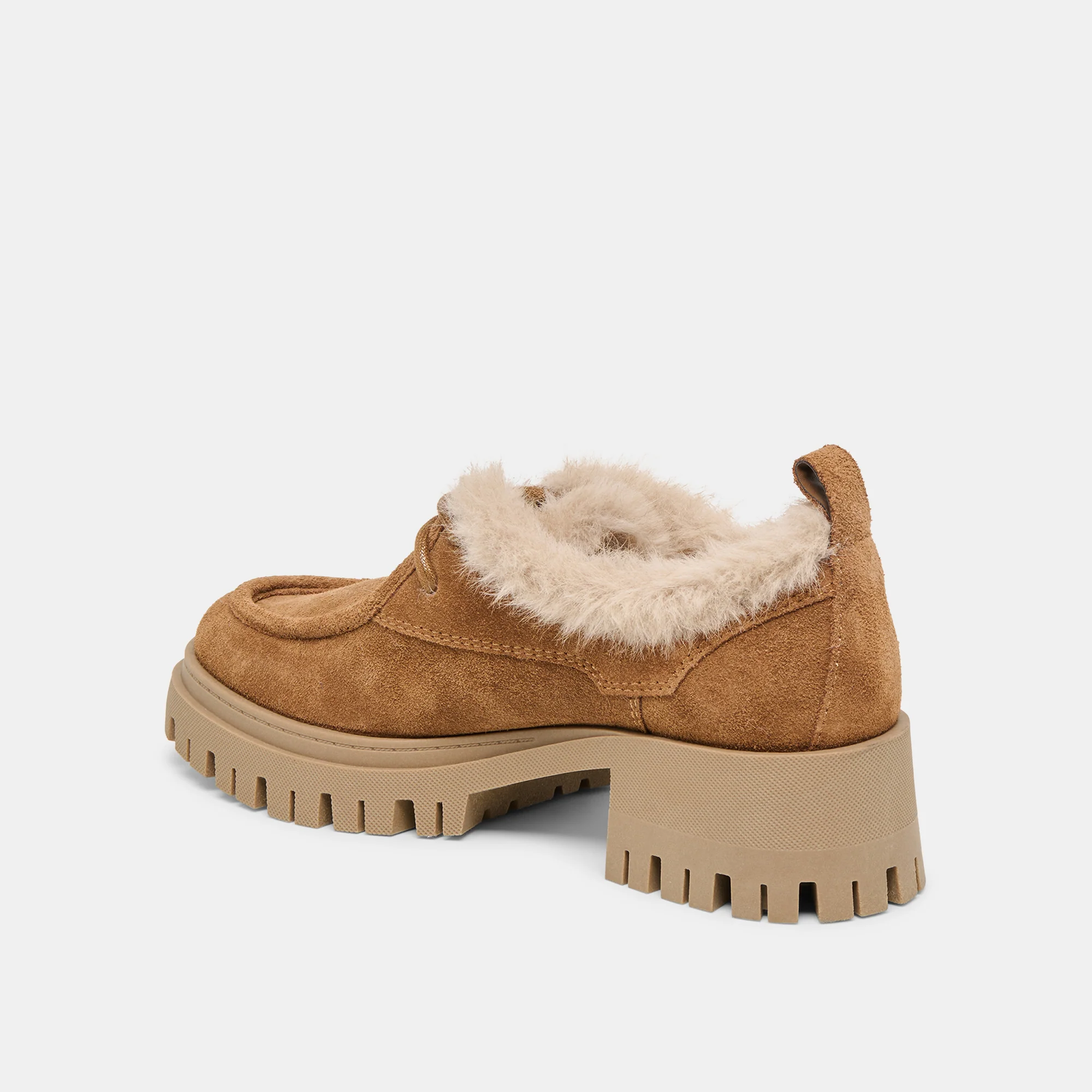 MILZA PLUSH LOAFERS LT BROWN SUEDE - Image 7