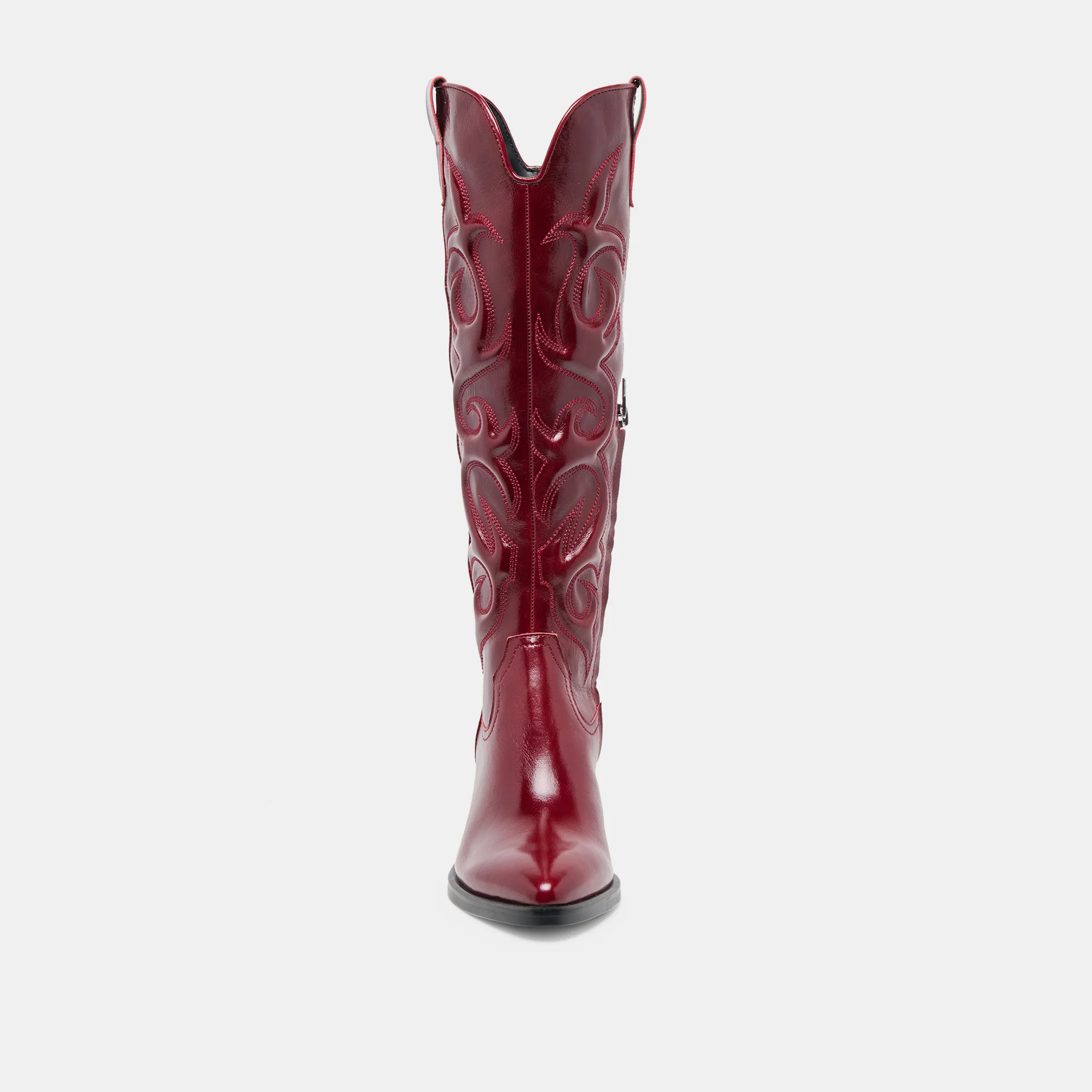 MIRLA EXTRA WIDE CALF BOOTS OXBLOOD LEATHER - Image 11