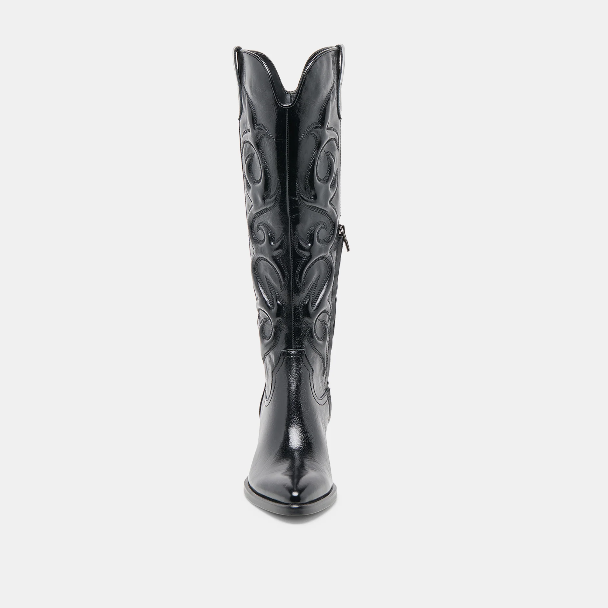 MIRLA WIDE CALF BOOTS BLACK LEATHER - Image 10