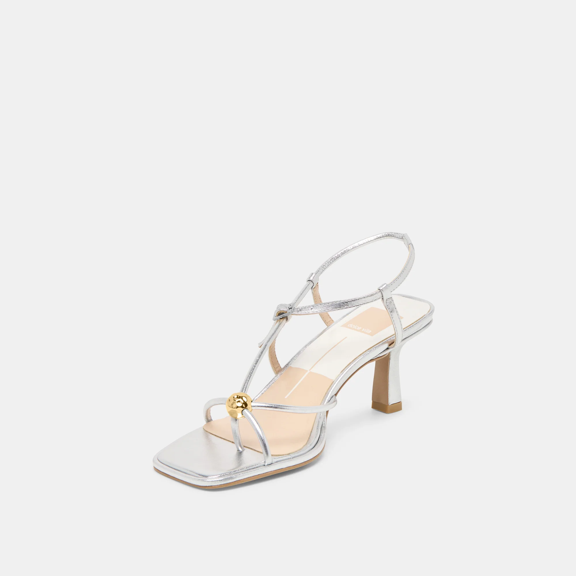 MYLEE HEELS SILVER DISTRESSED LEATHER - Image 4