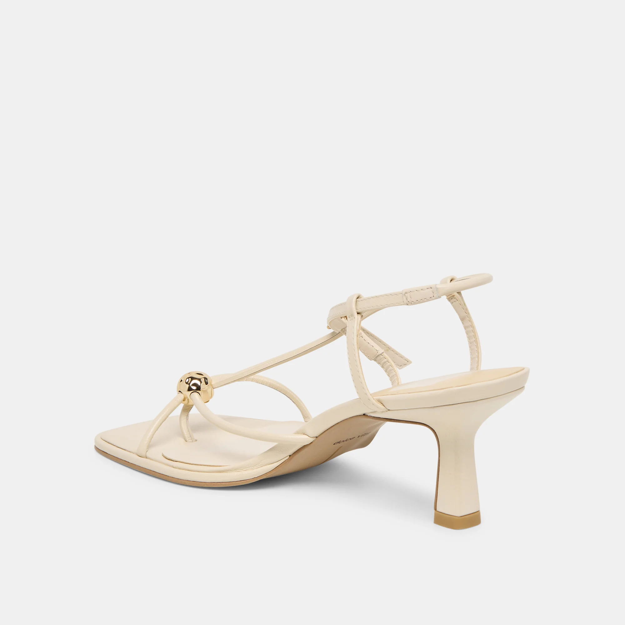 MYLEE WIDE HEELS CREME LEATHER - Image 5