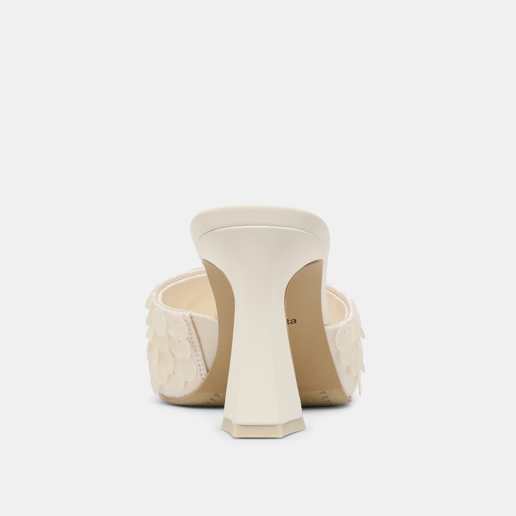 NANDY CONFETTI HEELS IVORY SEQUIN - Image 9