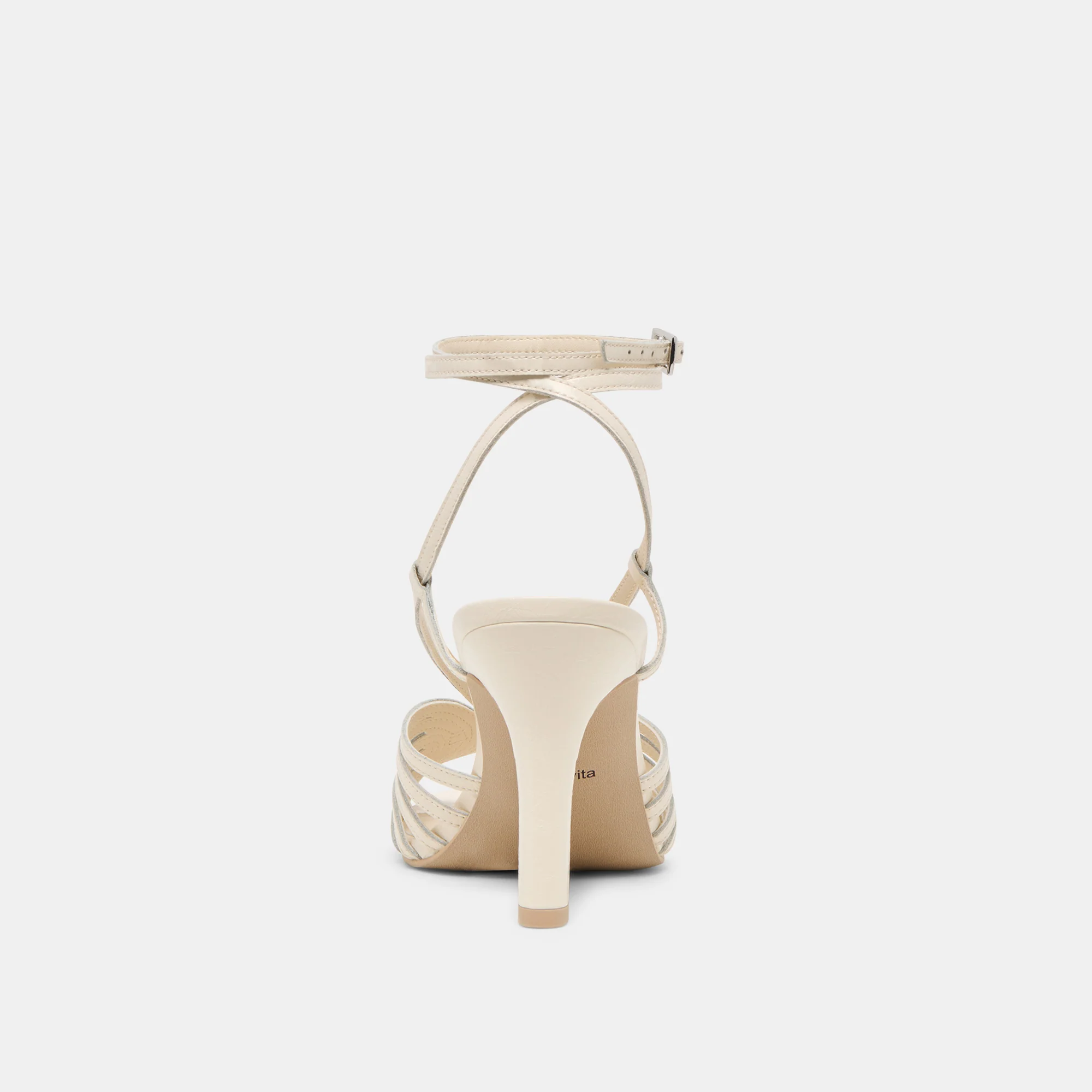 NIVANA HEELS OFF WHITE CRINKLE PATENT - Image 7